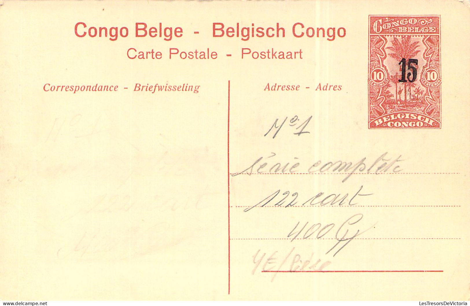 CONGO BELGE - BOMA - Plateau - Carte Postale Ancienne - Belgian Congo
