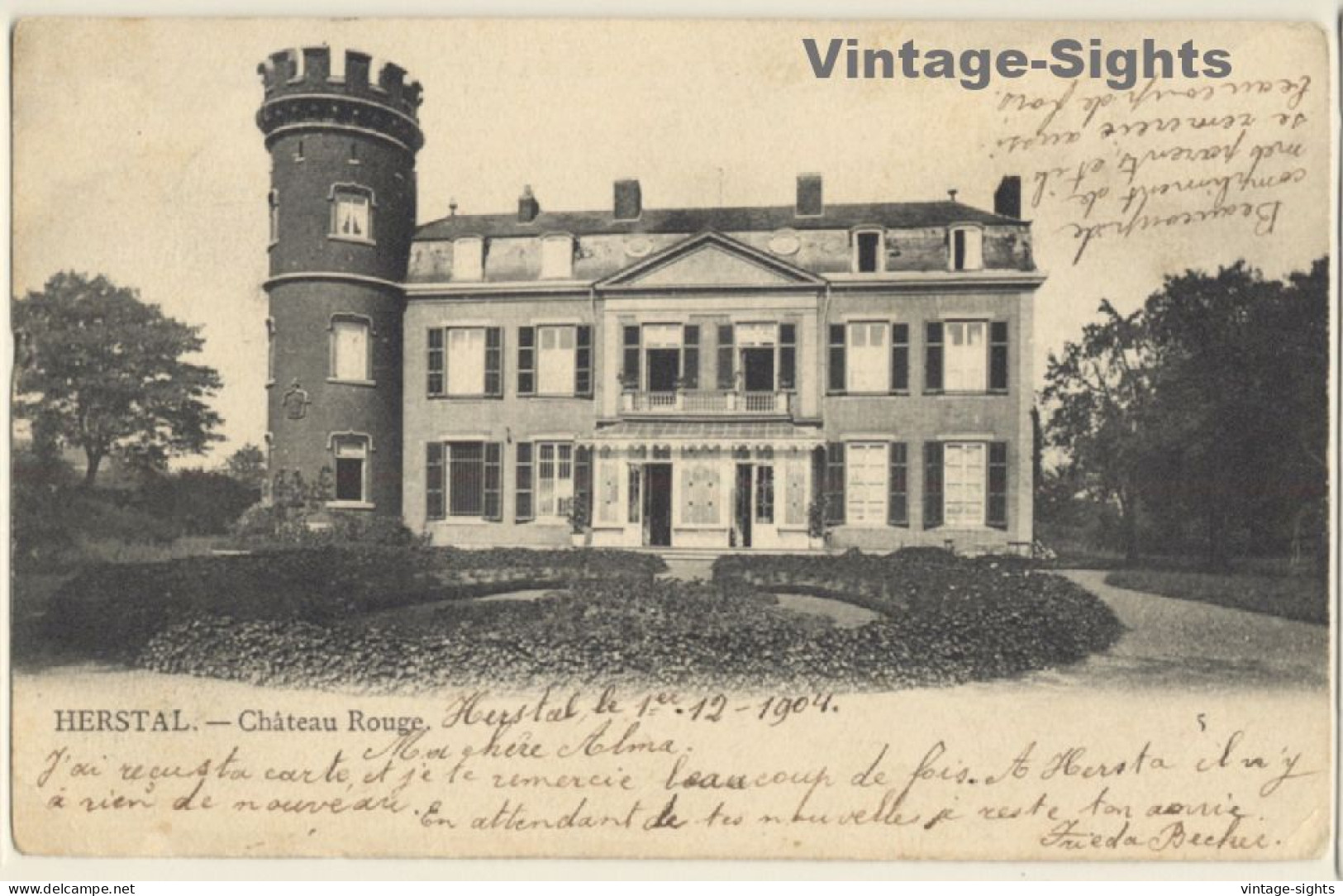 Herstal - Liège / Belgium: Château Rouge (Vintage PC 1904) - Herstal