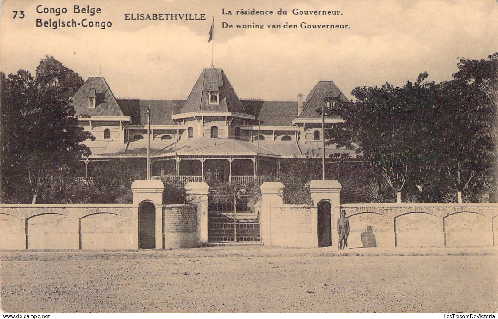 CONGO BELGE - Elisabethville - La Résidence Du Gouverneur - Carte Postale Ancienne - Congo Belga