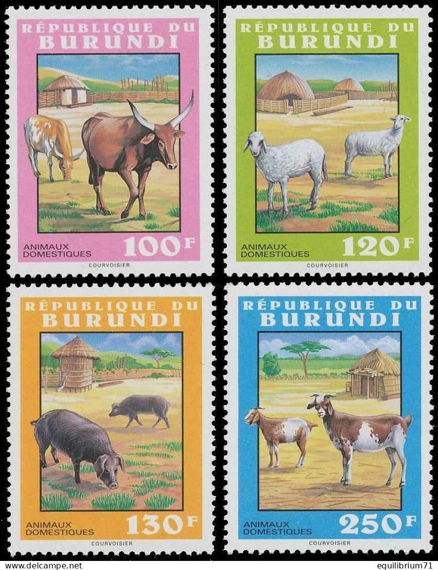 1035/1038** - Animaux Domestiques / Huisdieren / Haustiere / Pets - BURUNDI - Unused Stamps