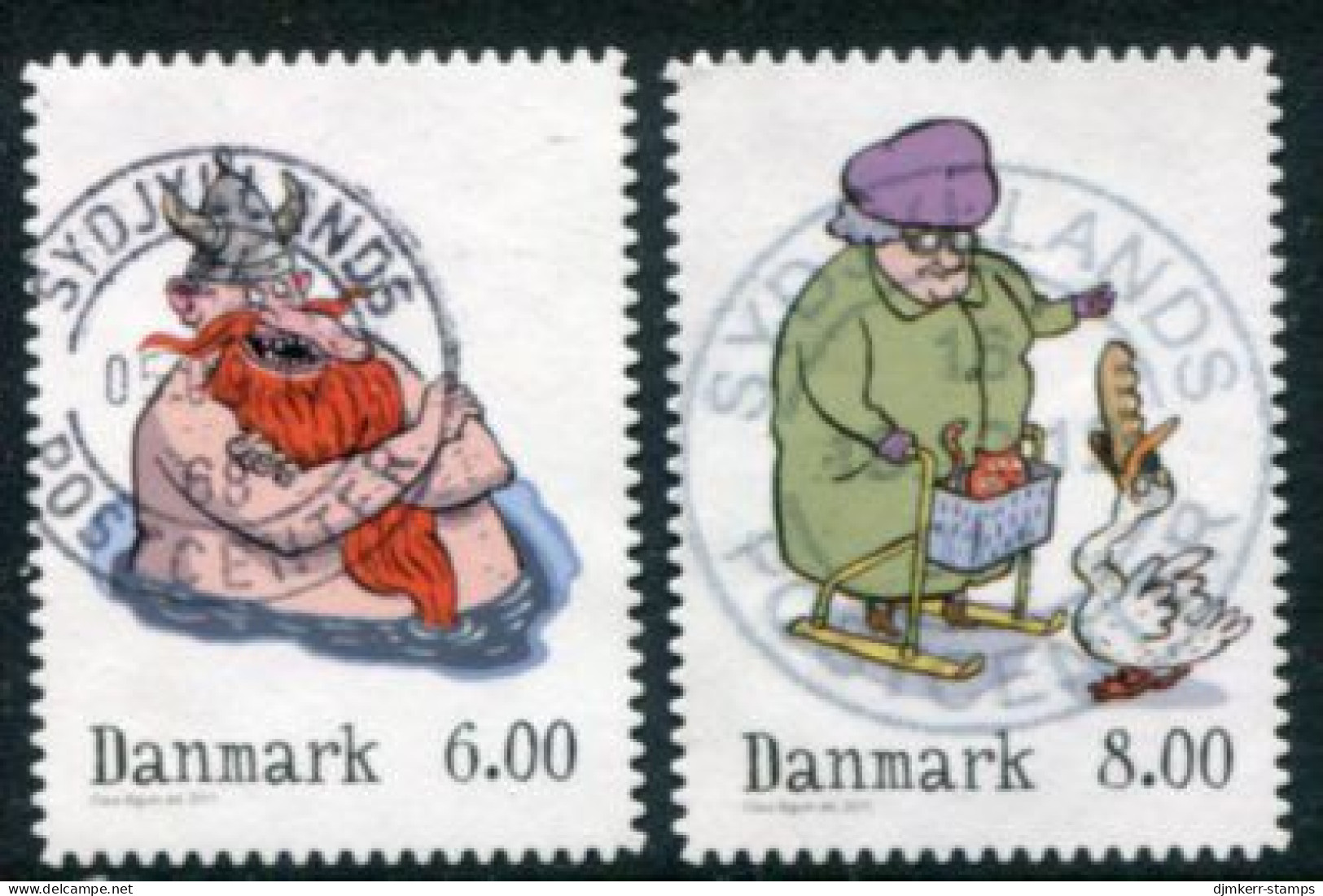 DENMARK 2011 Winter Tales Booklet Perforation Used.  Michel 1681-82C - Gebraucht