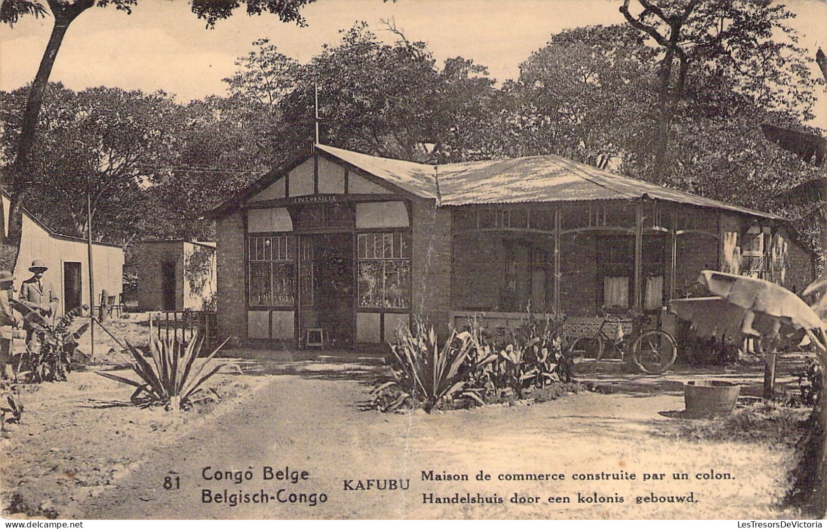 CONGO BELGE - KAFUBU - Maison De Commerce Construite Par Un Colon - Carte Postale Ancienne - Congo Belge