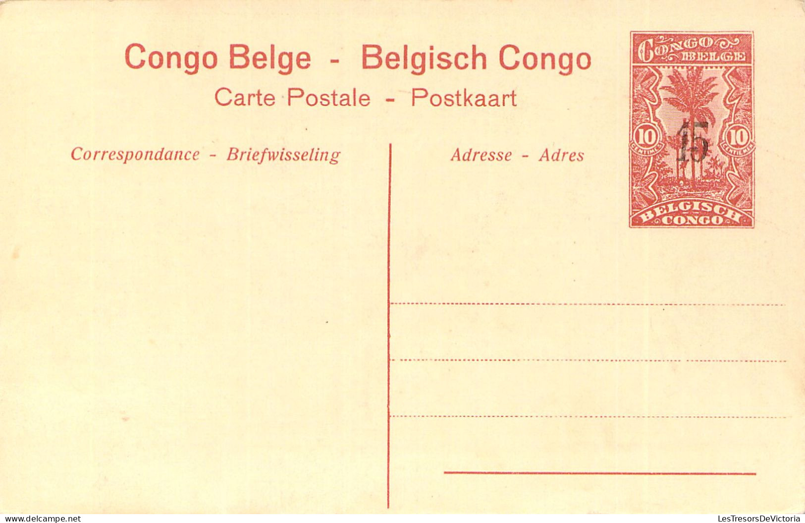 CONGO BELGE - PONTHIERVILLE - Intérieur De La Station - Carte Postale Ancienne - Congo Belga