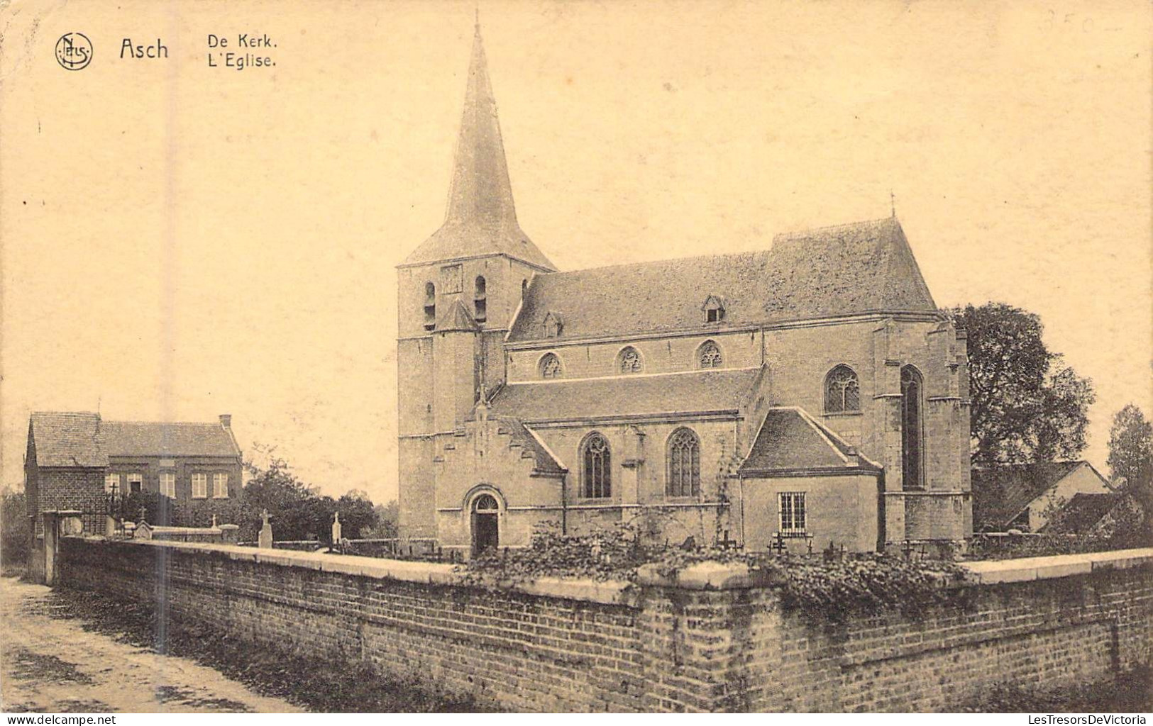 BELGIQUE - ASCH - De Kerk L'Eglise - Edit Goossens - Carte Postale Ancienne - Sonstige & Ohne Zuordnung
