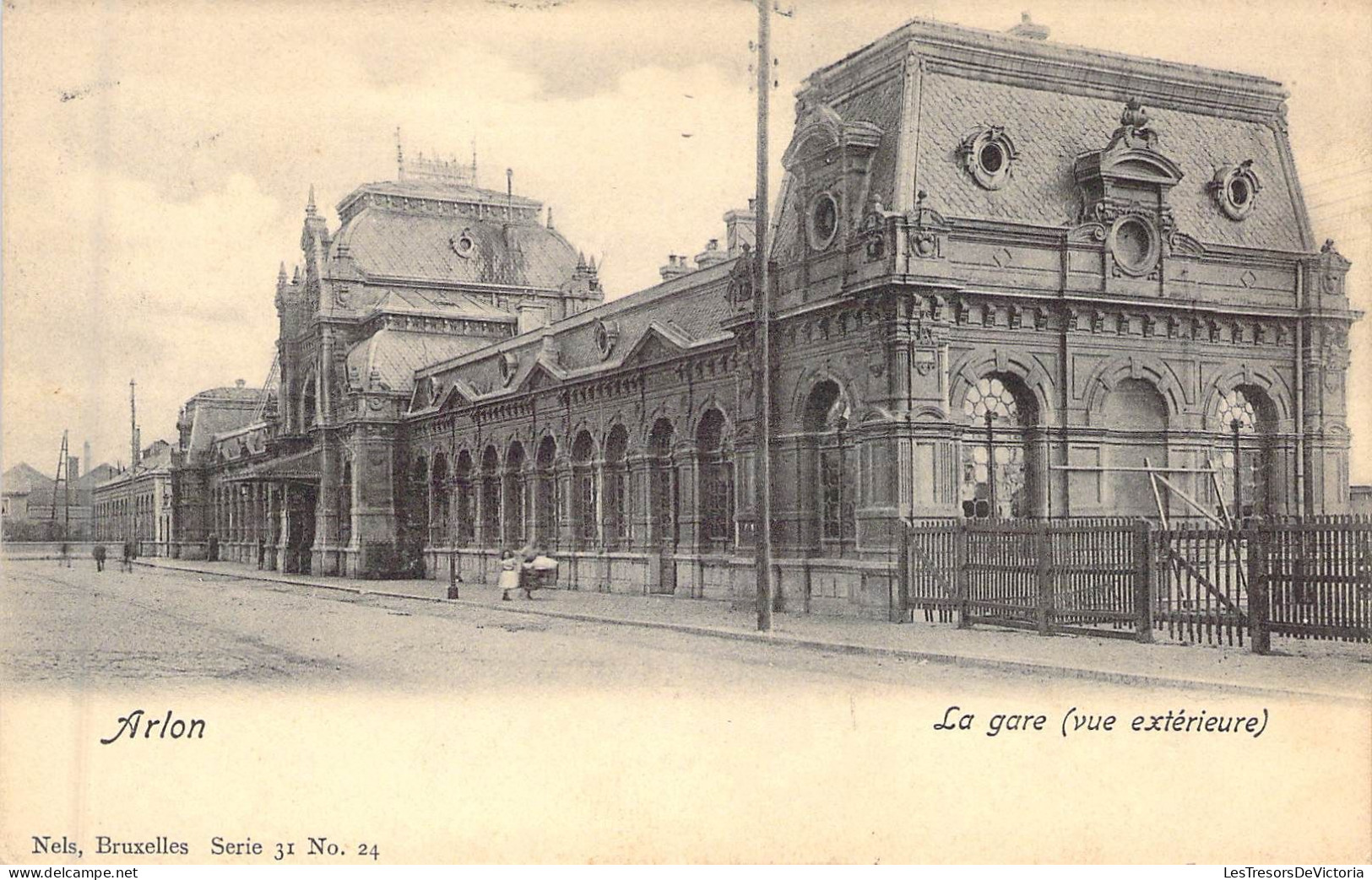 BELGIQUE - ARLON - La Gare ( Vue Extérieure ) - Carte Postale Ancienne - Sonstige & Ohne Zuordnung