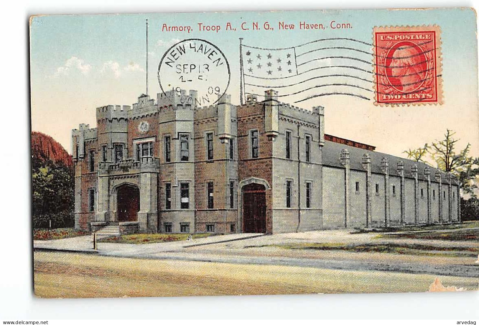 16558 USA ARORY. TROOP A. C,N,G, NEW HAVEN CONN. - New Haven
