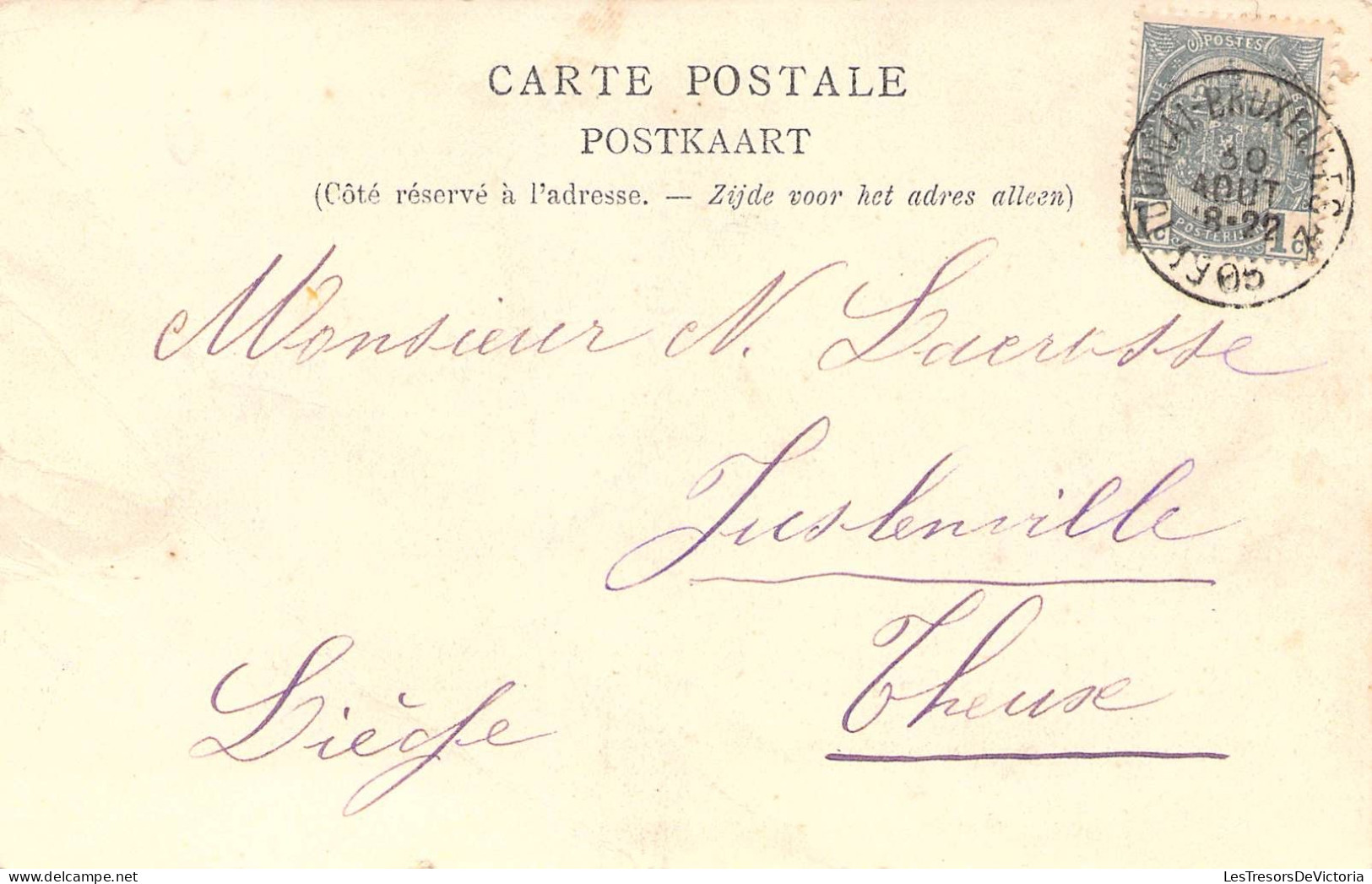 BELGIQUE - ANVAING - Entrée Principale Du Château - Carte Postale Ancienne - Sonstige & Ohne Zuordnung