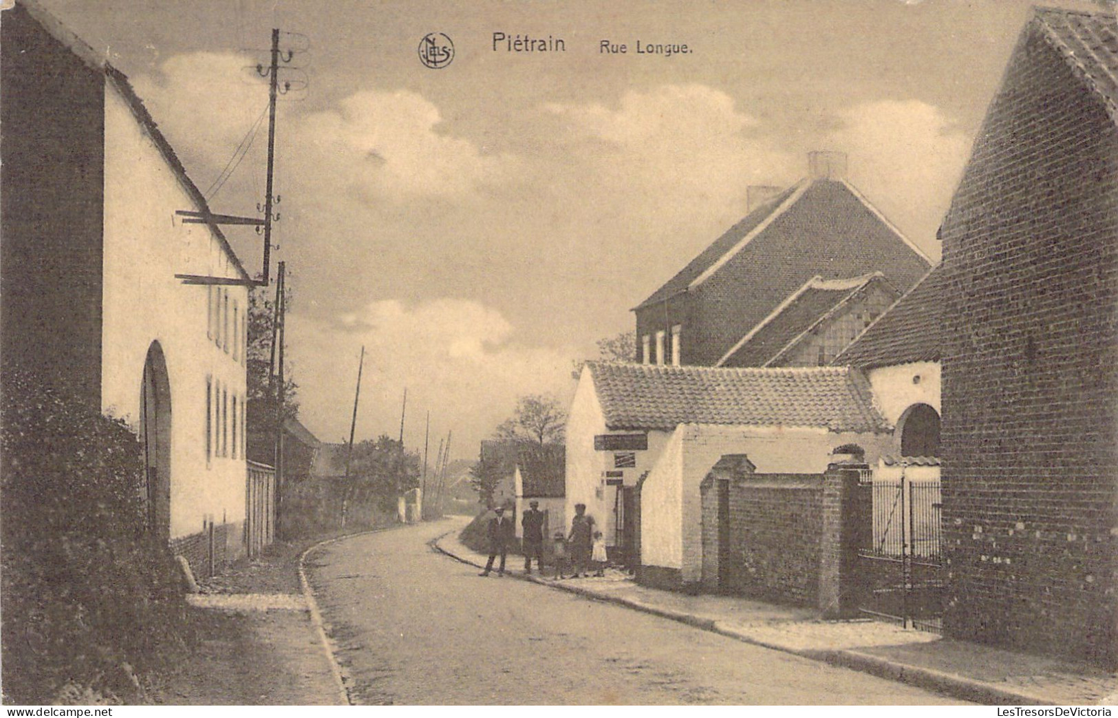 BELGIQUE - PIETRAIN - Rue Longue - Carte Postale Ancienne - Andere & Zonder Classificatie