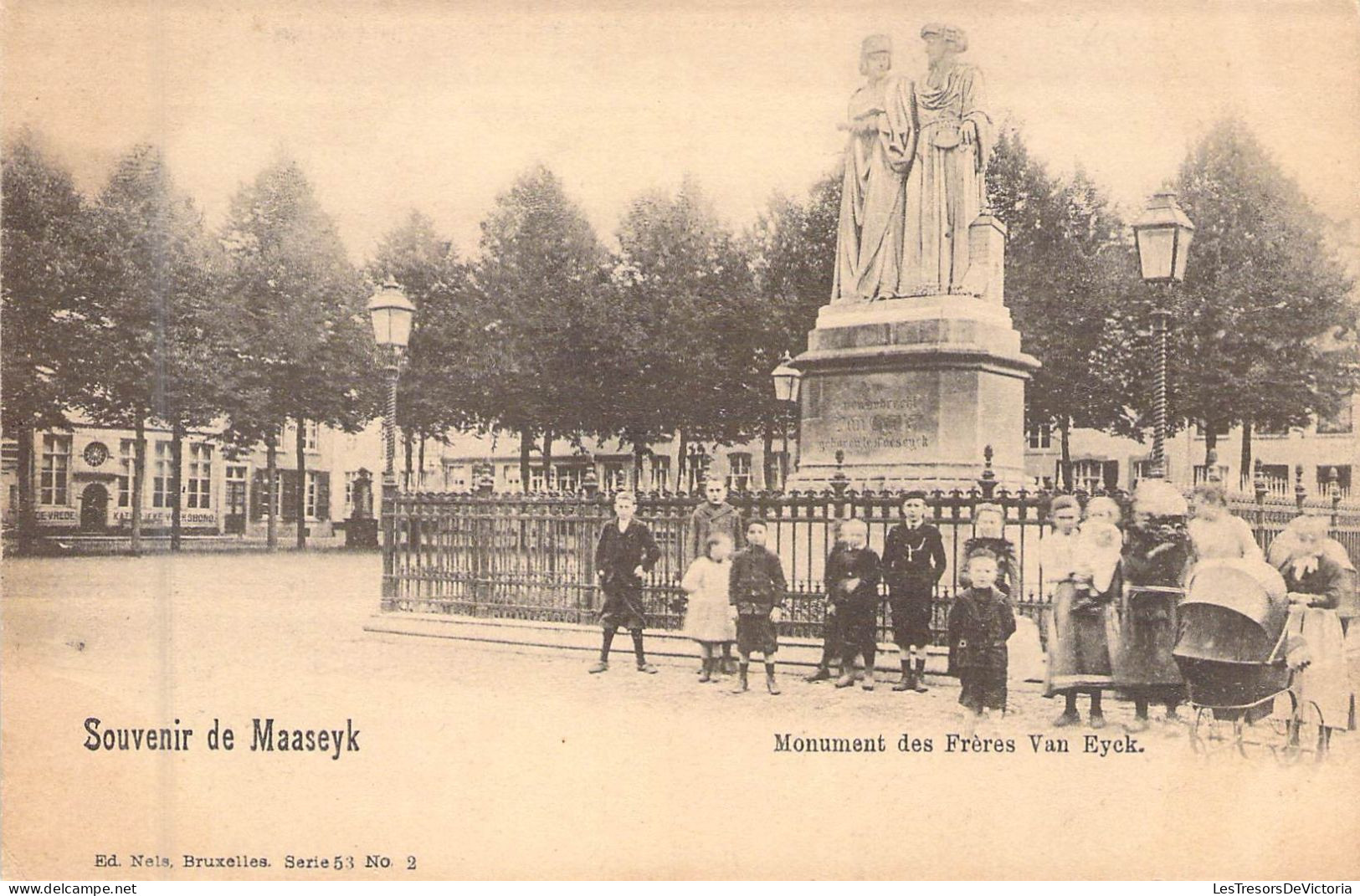 BELGIQUE - Souvenir De MAASEYK - Monument Des Frères Van Eyck - Edit Nels - Carte Postale Ancienne - Sonstige & Ohne Zuordnung