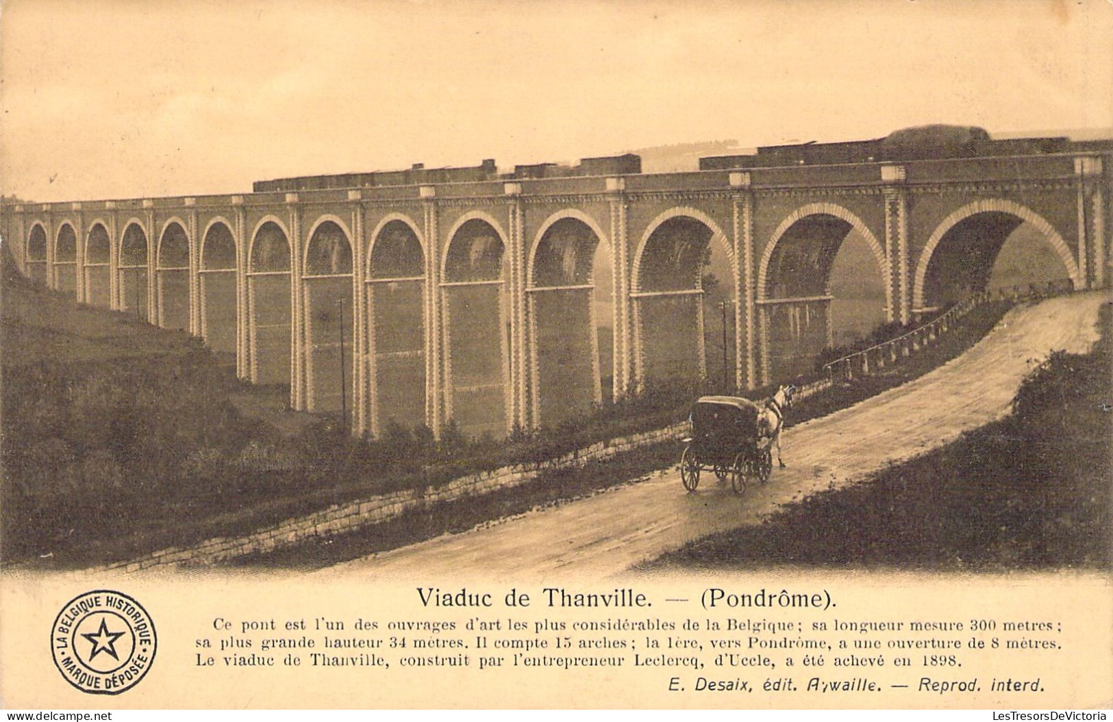 BELGIQUE - Viaduc De Thanville - Pondrôme - Carte Postale Ancienne - Other & Unclassified