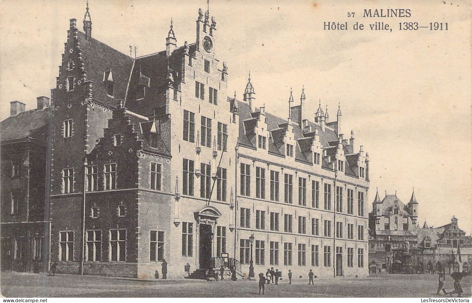 BELGIQUE - MALINES - Hôtel De Ville 1383 1911 - Carte Postale Ancienne - Otros & Sin Clasificación