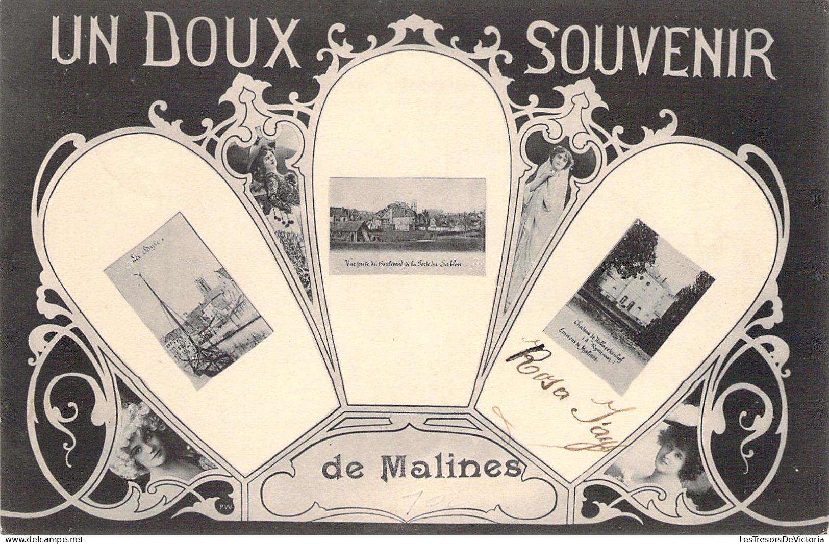 BELGIQUE - Un Doux Souvenir De Malines - Multivues - Carte Postale Ancienne - Sonstige & Ohne Zuordnung