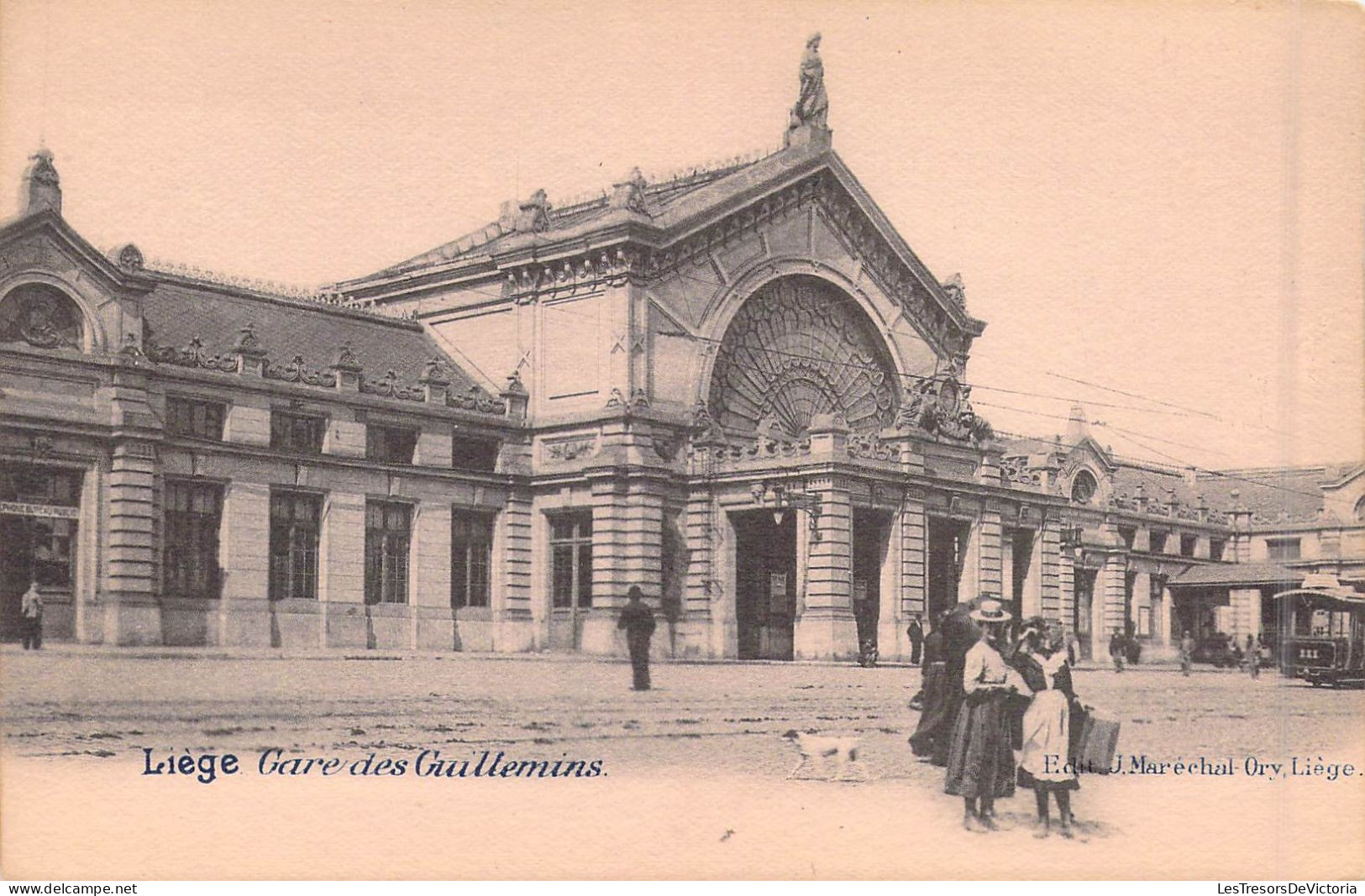 BELGIQUE - Liège - Gare Des Guillemins - Animée - Carte Postale Ancienne - Other & Unclassified