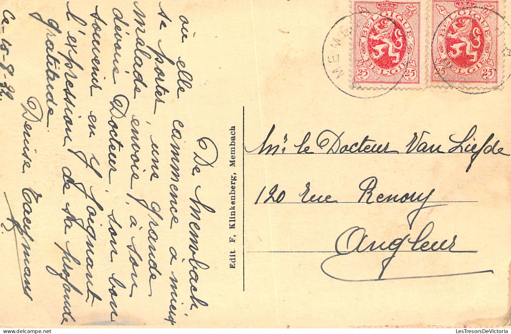 BELGIQUE - MEMBACH - Villa St Hubert - Edit F Klinkenberg - Carte Postale Ancienne - Other & Unclassified