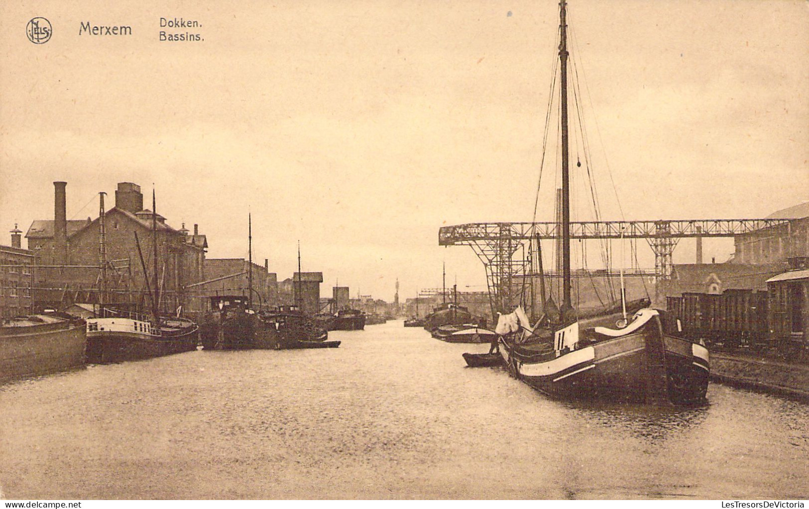 BELGIQUE - MERXEM - Dokken Bassins - Carte Postale Ancienne - Sonstige & Ohne Zuordnung