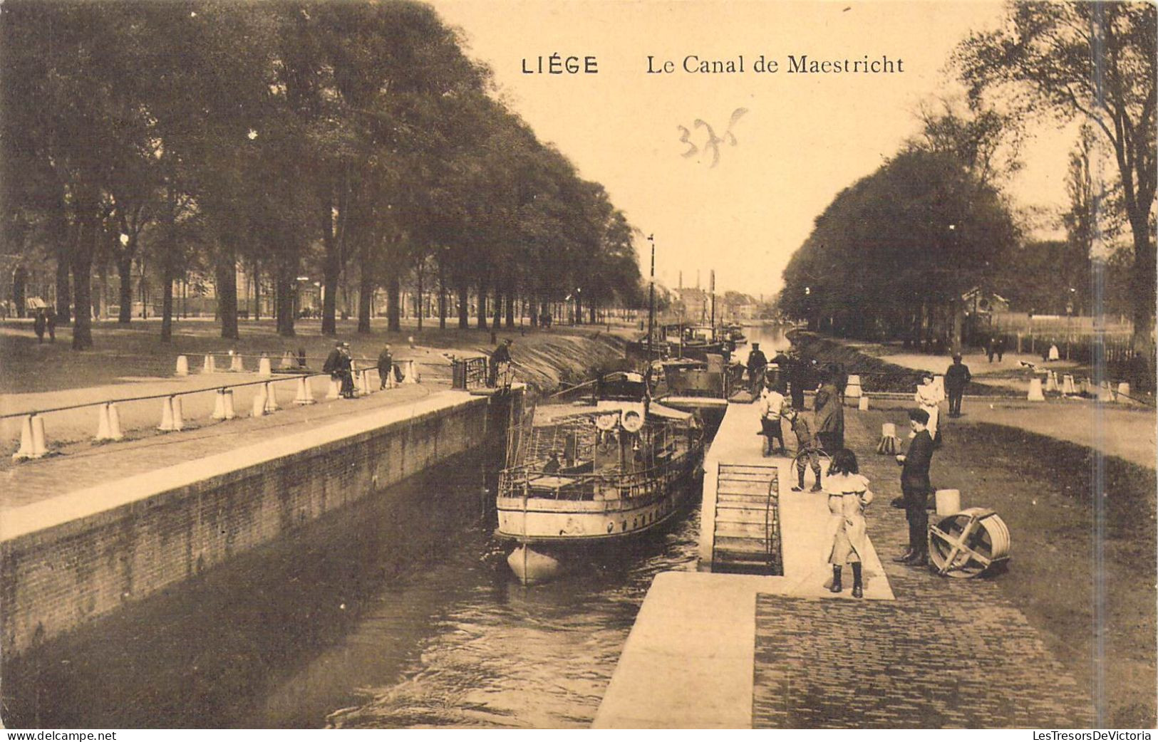 BELGIQUE - Liège - Le Canal De Maestricht - Animée - Carte Postale Ancienne - Otros & Sin Clasificación