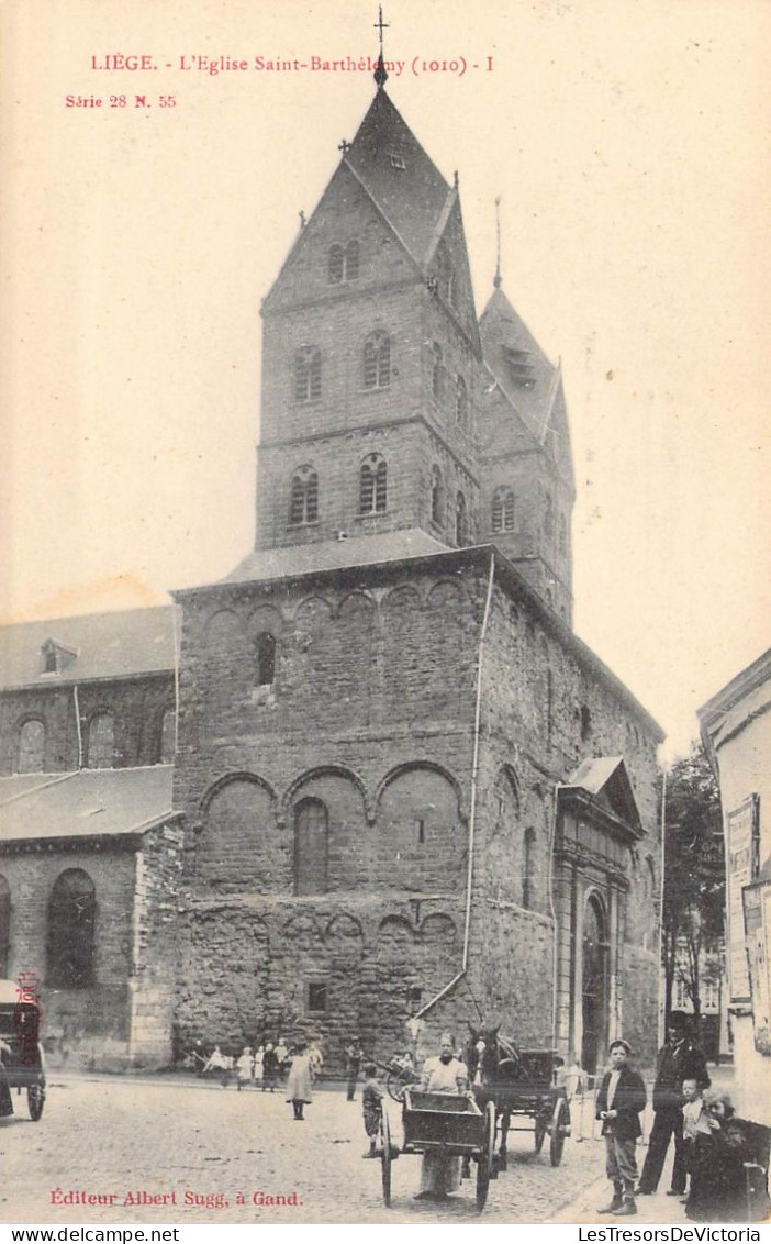 BELGIQUE - Liège - L'Eglise Saint-Barthélemy - Animée - Carte Postale Ancienne - Autres & Non Classés