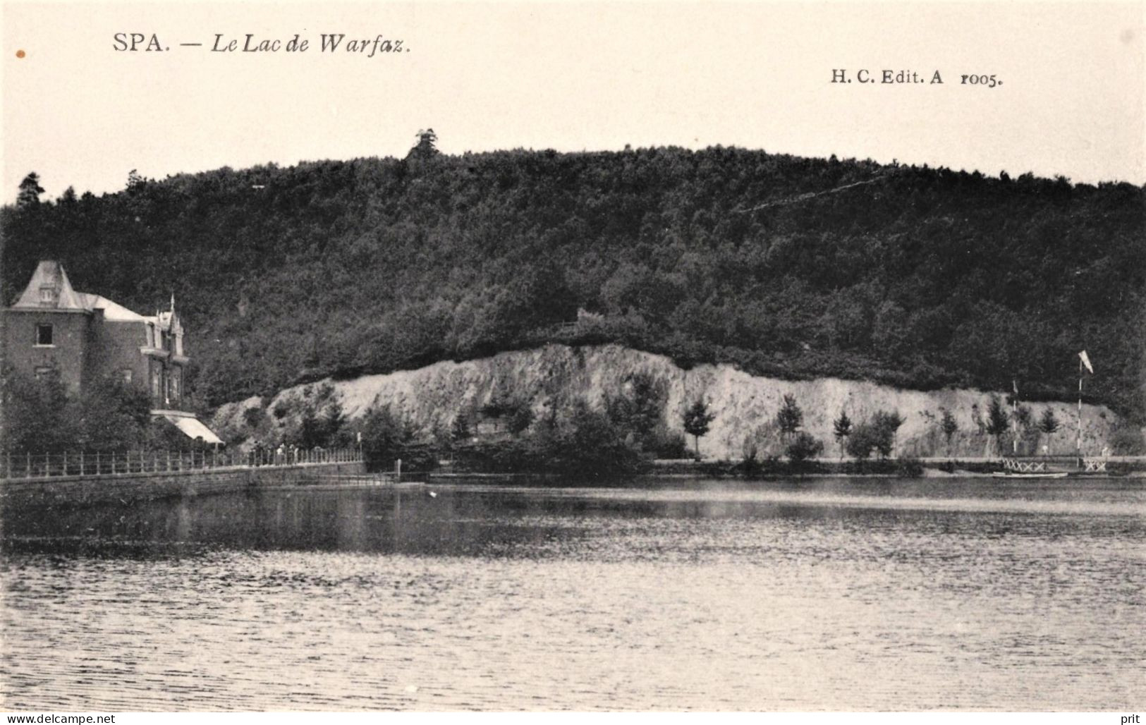 Le Lac De Warfaz SPA Liege 1900s Unused Real Photo Postcard. Publisher H.C.Edit.A - Spa