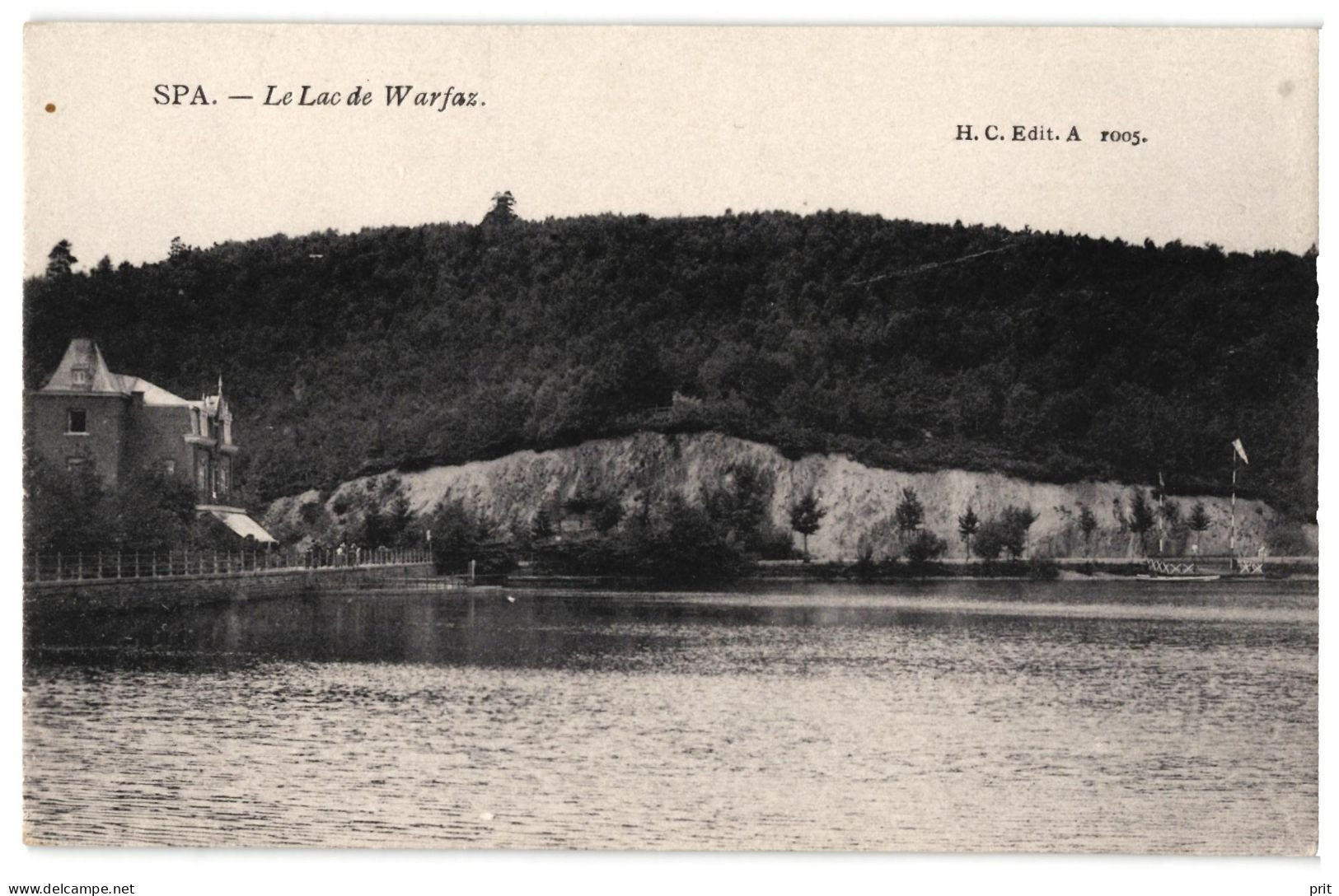 Le Lac De Warfaz SPA Liege 1900s Unused Real Photo Postcard. Publisher H.C.Edit.A - Spa