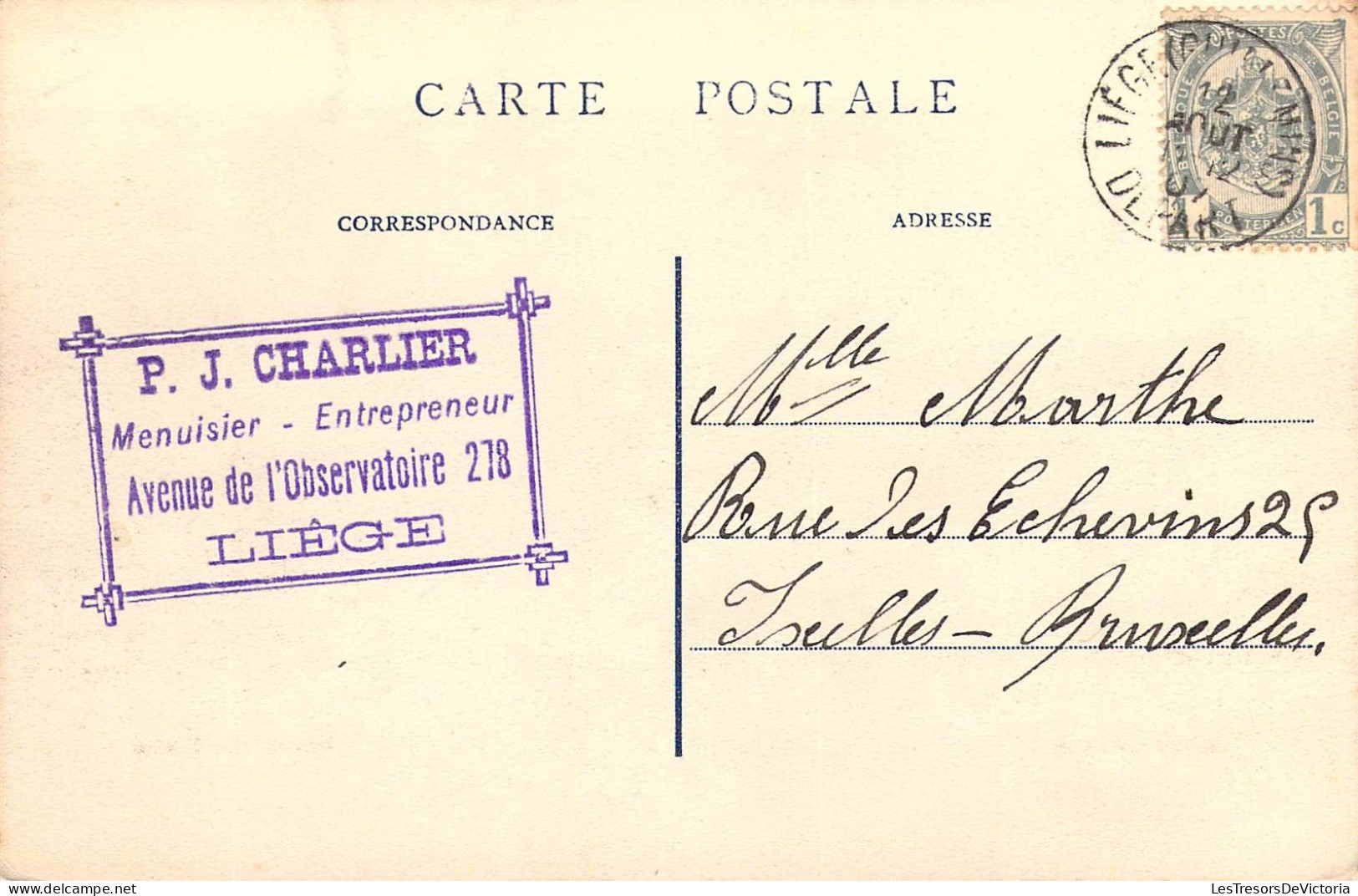BELGIQUE - Liège - Avenue Des Ormes - Carte Postale Ancienne - Sonstige & Ohne Zuordnung