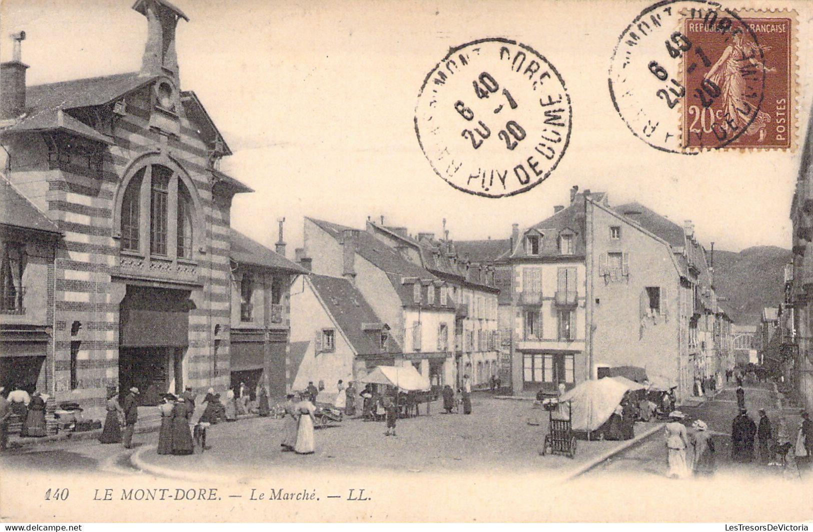 FRANCE - 63 - LE MONT DORE - Le Marché - LL - Carte Postale Ancienne - Le Mont Dore