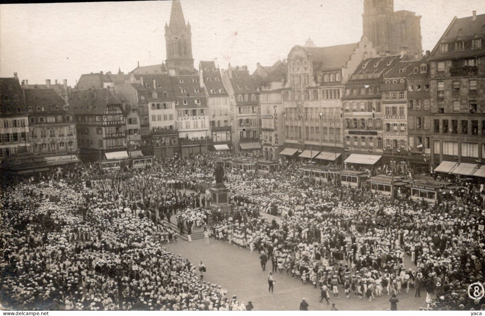 Carte Photo Strasbourg Place Kléber  Inauguration - Inaugurazioni