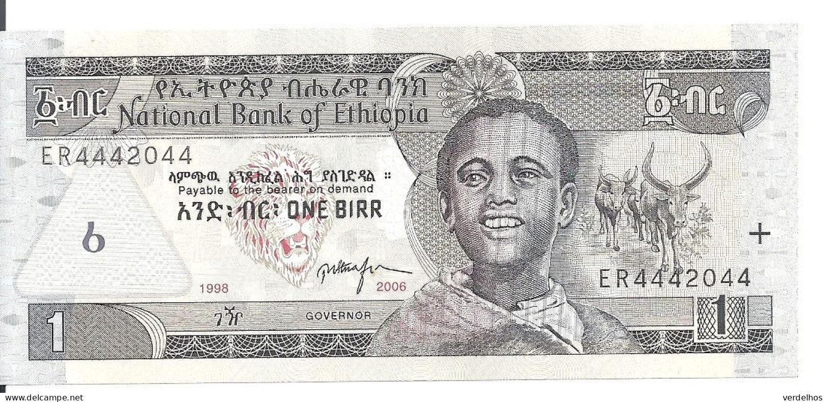 ETHIOPIE 1 BIRR 2006 UNC P 46 D - Ethiopia