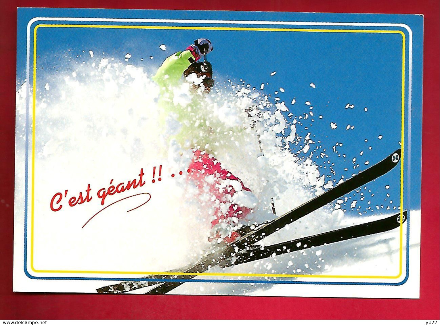 CP C'est Géant Les Joies Du Ski - Sport Neige ... Coll. Gilloux M 3174 Photo Bodin - Sports D'hiver