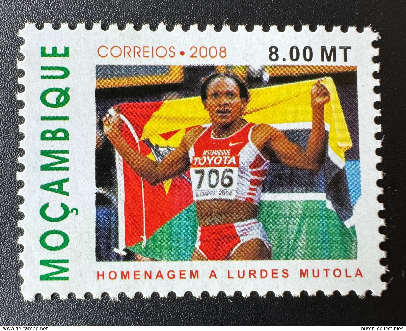 Moçambique Mozambique Mosambik 2008 / 2009 Mi. 3082 Homenagem A Lurdes Mutola Olympic Games Sport Toyota - Other & Unclassified