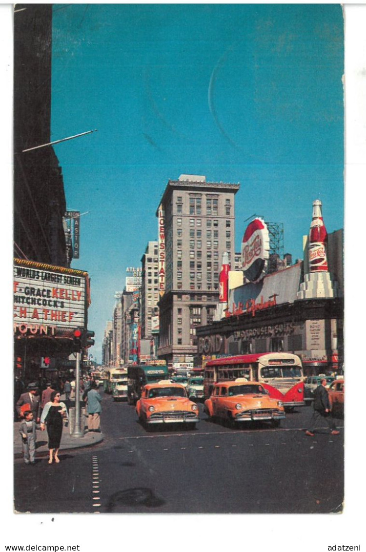 BR3902 U.S.A. New York City Times Square Viaggiata 1956 Verso Vicenza - Time Square