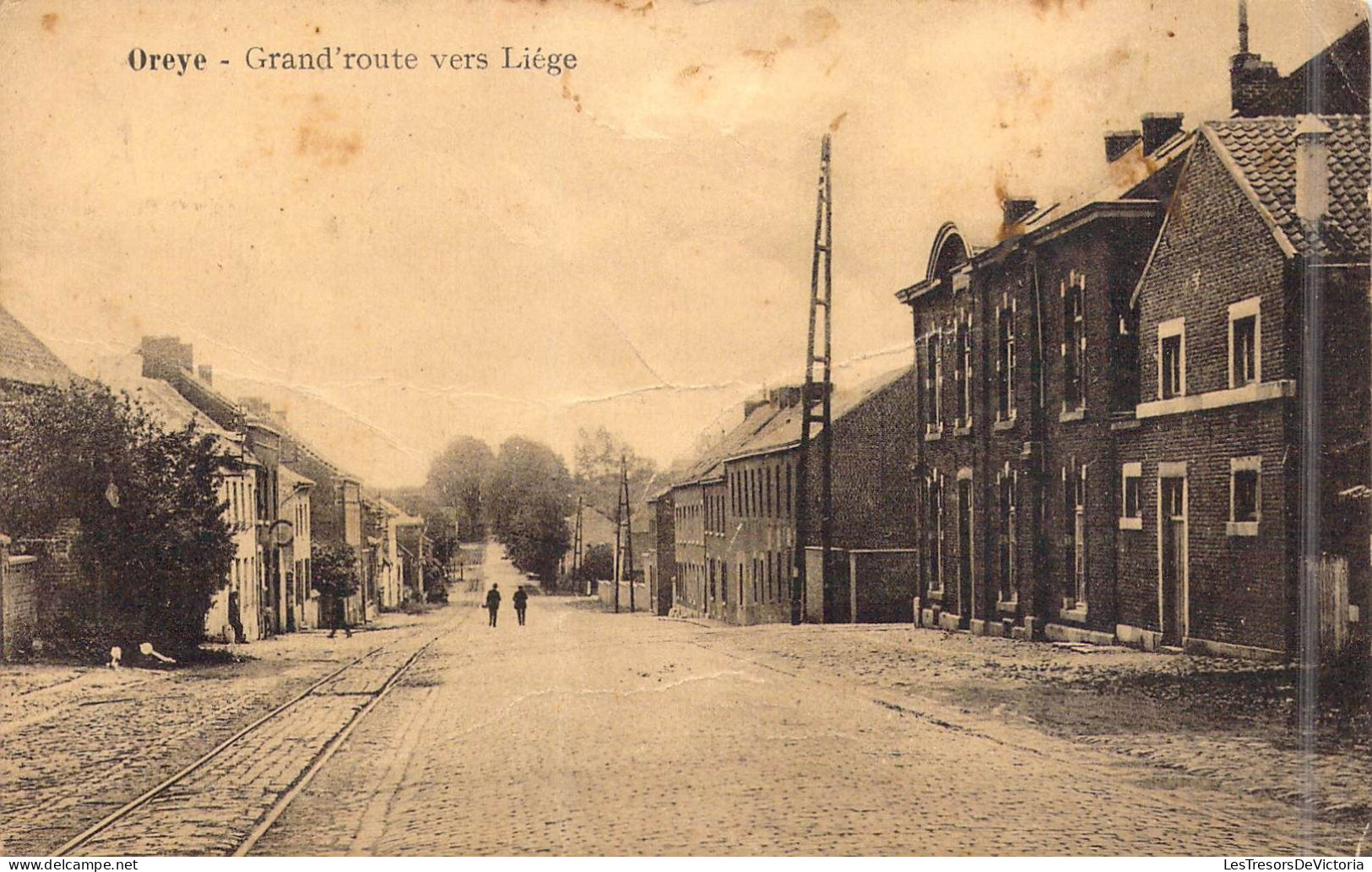 BELGIQUE - Oreye - Grand'route Vers Liège - Carte Postale Ancienne - Sonstige & Ohne Zuordnung