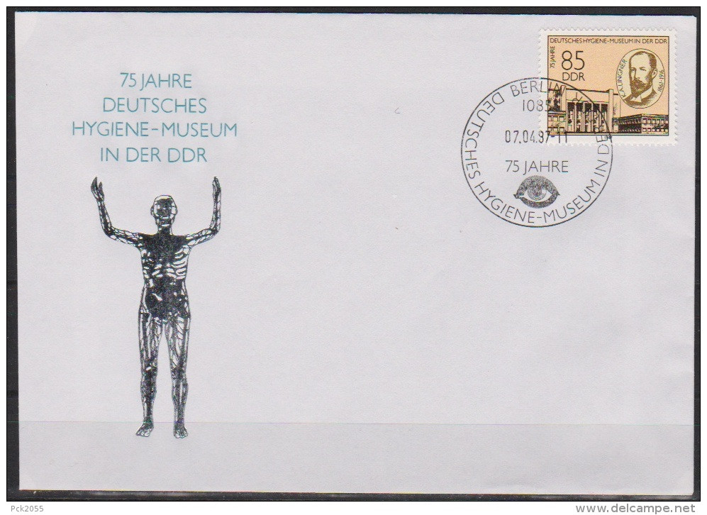 DDR FDC1987 Nr.3089 75 Jahre Deutsches Hygiene-Museum Dresden  (d 2648 ) - 1981-1990