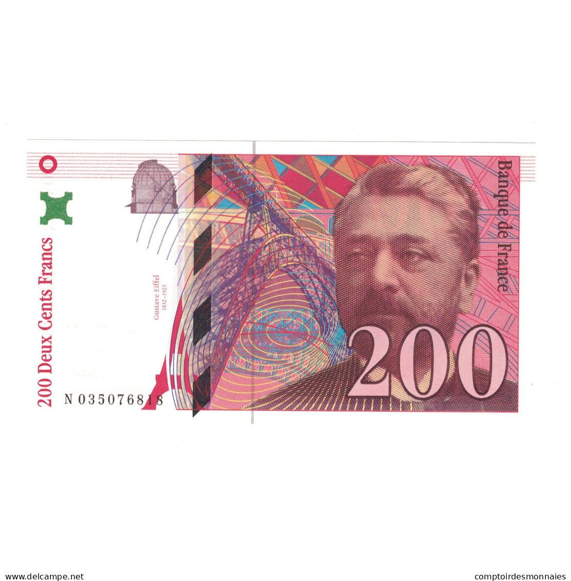 France, 200 Francs, Eiffel, 1996, N035076818, SPL+, Fayette:75.02, KM:159a - 200 F 1995-1999 ''Eiffel''