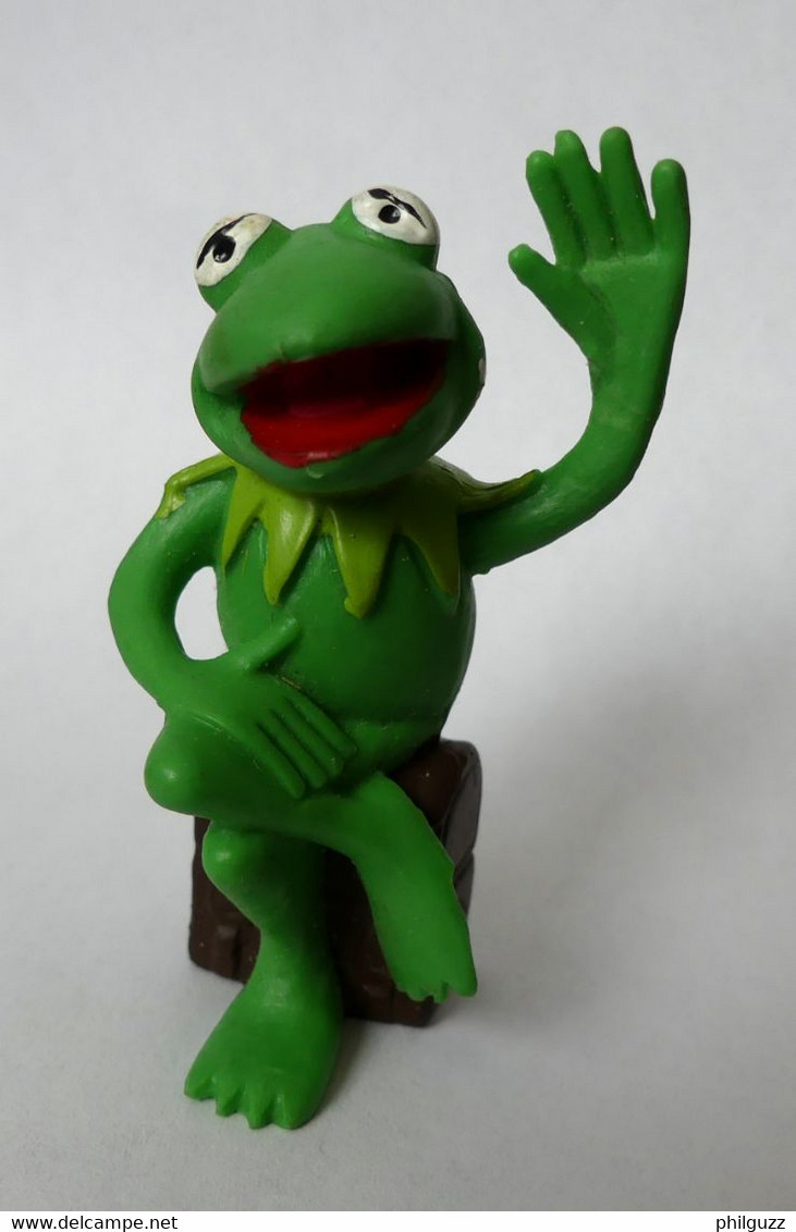 1 FIGURINE MUPPETS SHOW - SCHLEICH 1978 - MUPPET KERMIT (2) Vert Clair - Altri & Non Classificati