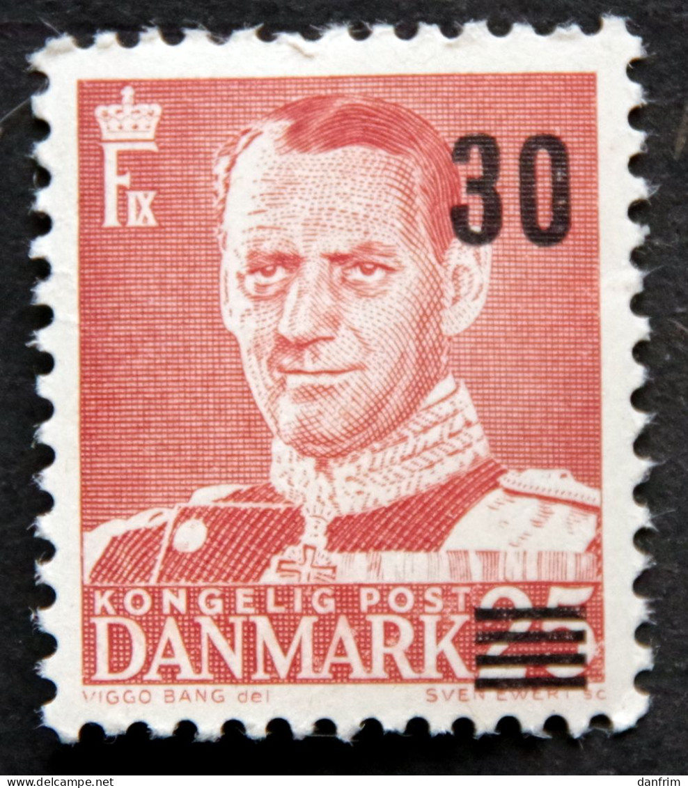 Denmark 1956 King Frederik IX, Overprint 30 øre On 25 øre. Minr.361  MNH (**)  ( Lot 614 ) - Ungebraucht