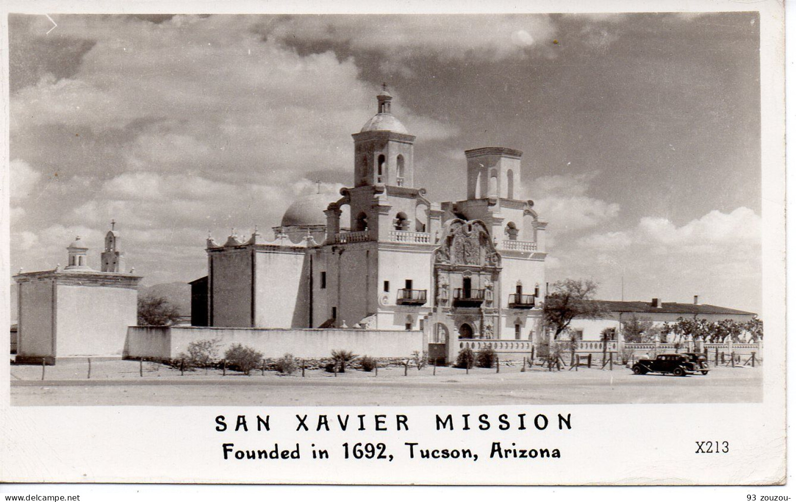 état Unis. Arizona. San Xavier Mission . Founded In 1692 Tucson, Arizona. Carte Photo Impeccable. 1947. - Tucson