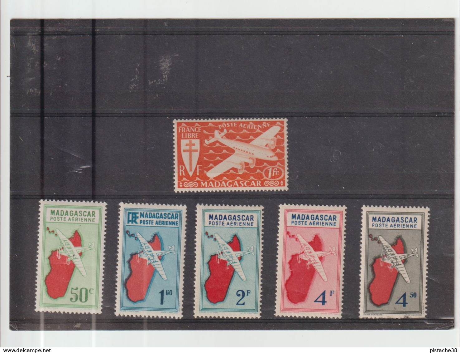 Poste Aérienne MADAGASCAR - Lot De 6 Timbres, Neufs, Gomme D'origine Sans Trace - Voir - Unused Stamps