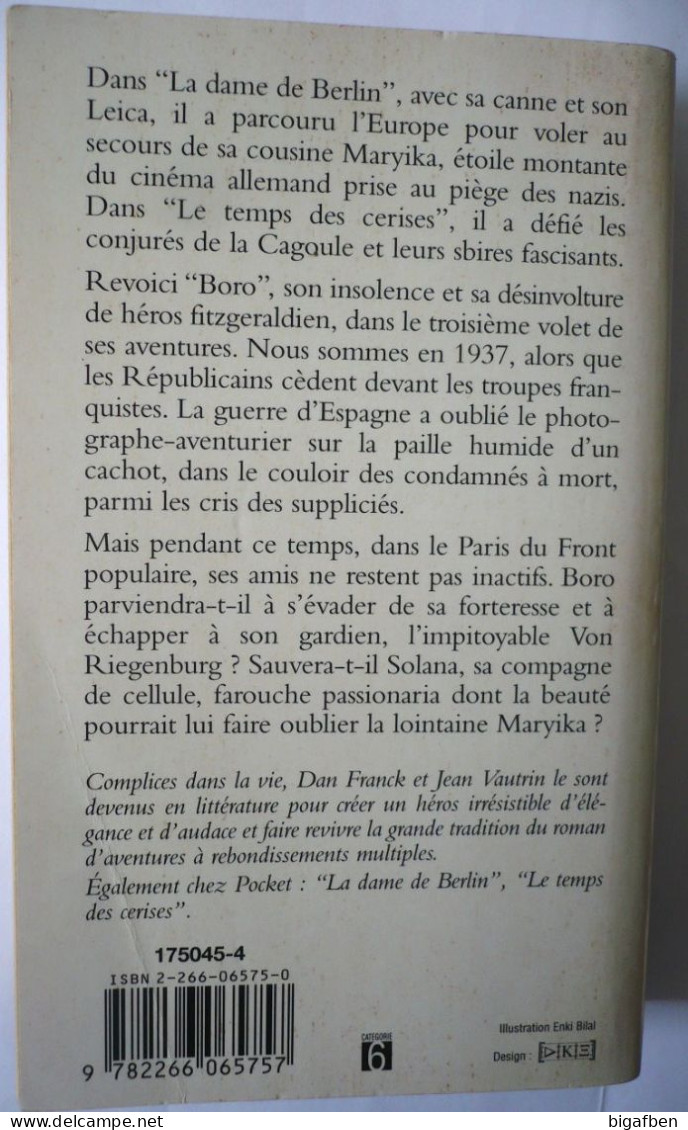 BILAL (couverture) Franck & Vautrin : LES NOCES DE GUERNICA / POCKET Fayard 1994 Rééd 1995 / Bon état - Bilal