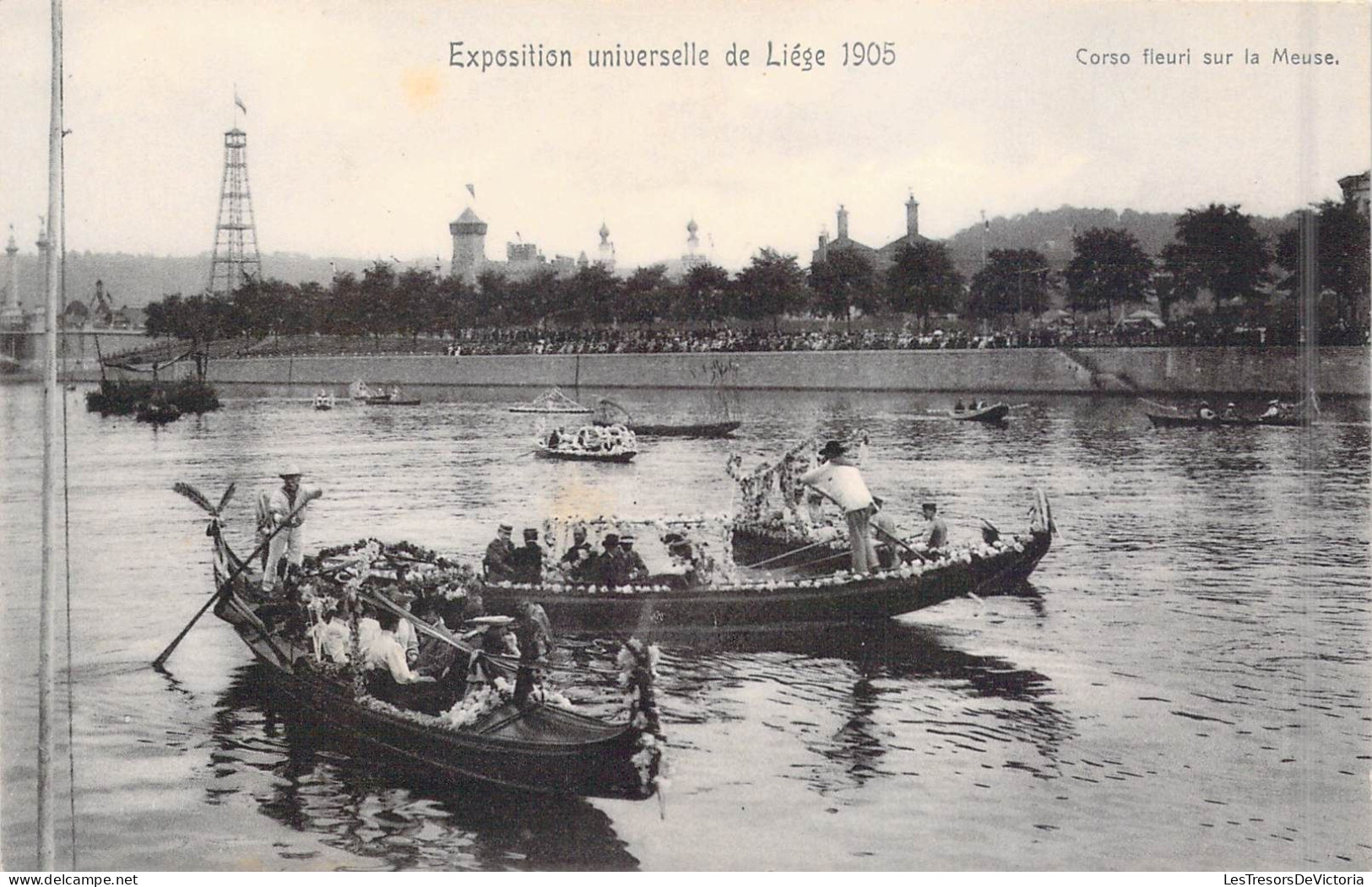 BELGIQUE - Liège - Exposition Universelle De Liège 1905 - Péniches - Carte Postale Ancienne - Other & Unclassified