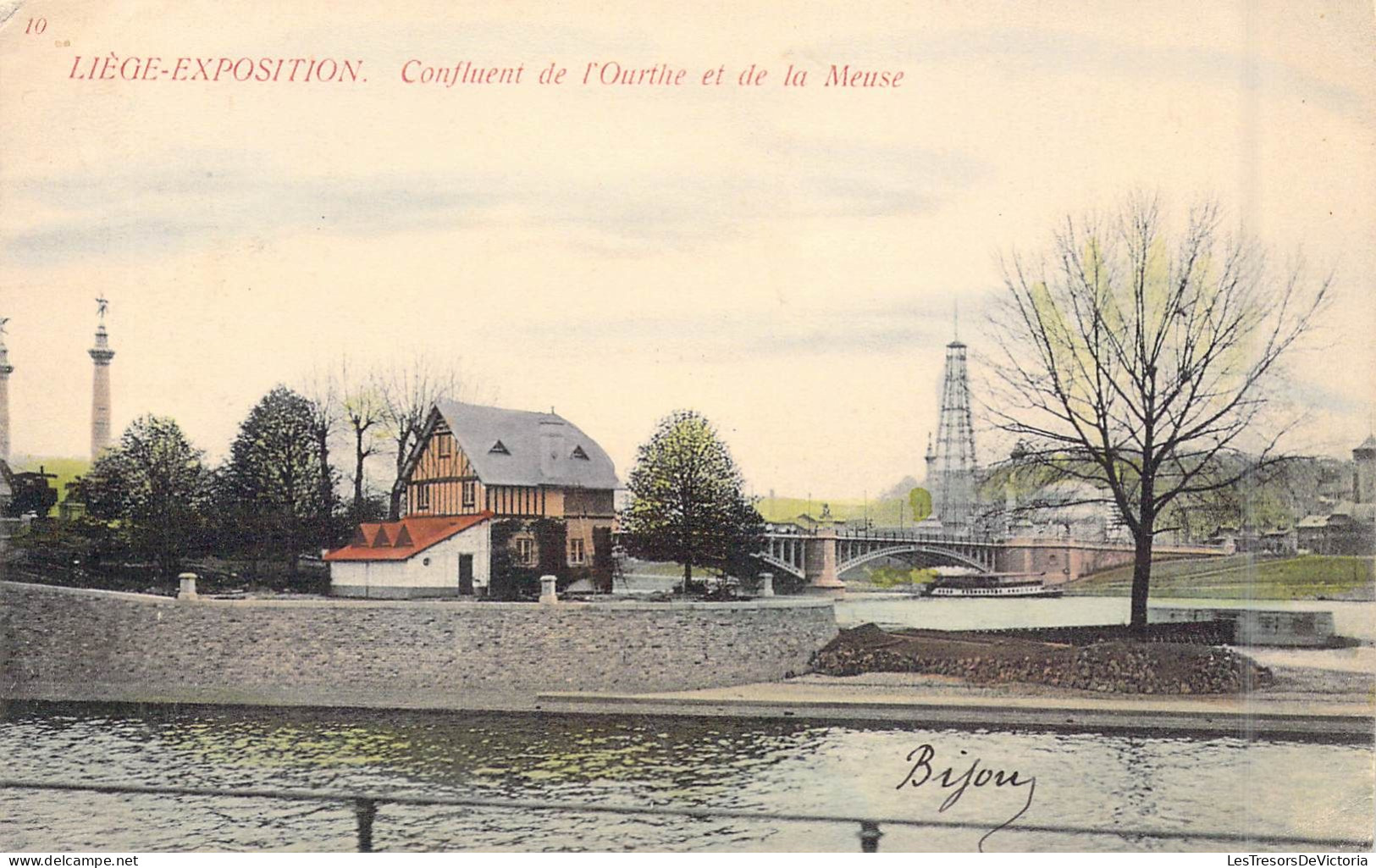 BELGIQUE - Liège-Exposition - Confluent De L'Ourthe Et De La Meuse - Carte Postale Ancienne - Andere & Zonder Classificatie