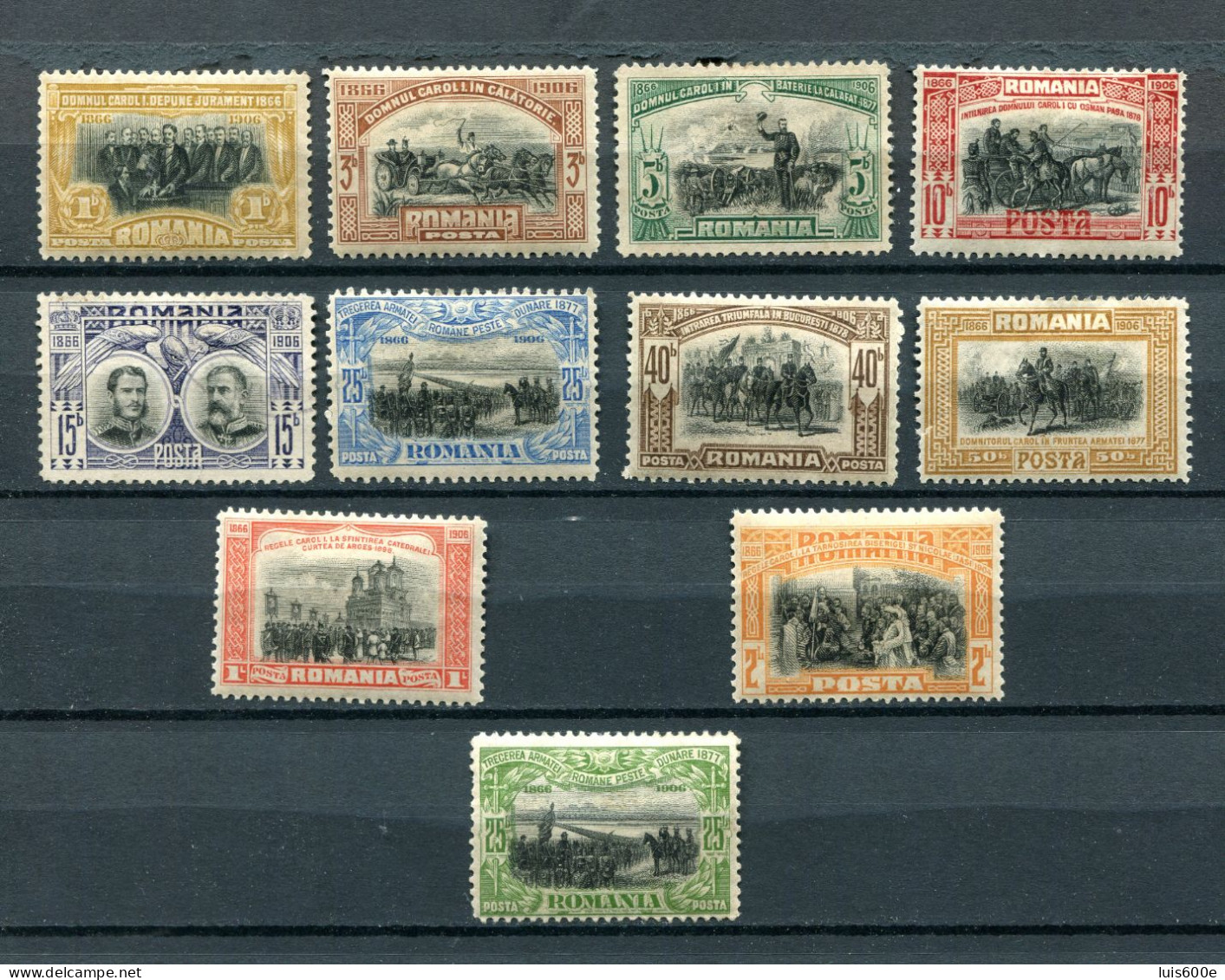 1906.RUMANIA.YVERT 172/77* + 177a..NUEVOS CON FIJASELLOS(MH).CATALOGO 32€ - Nuovi