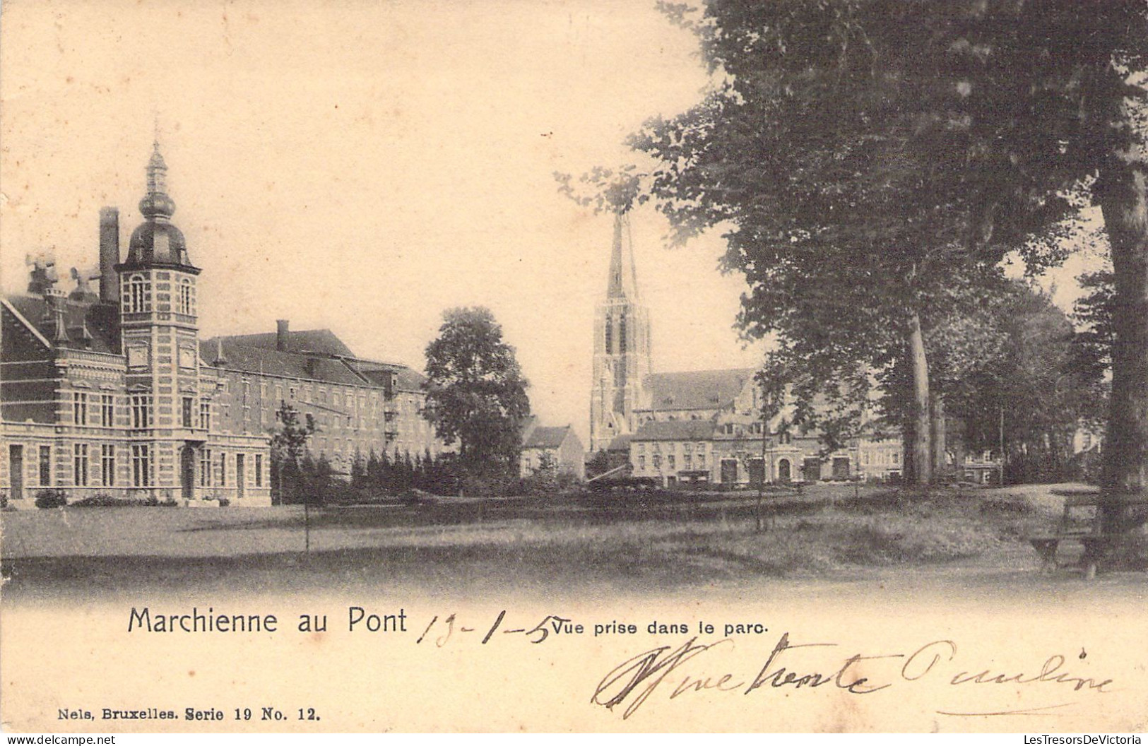 BELGIQUE - MARCHIENNE AU PONT - Vue Prise Dans Le Paro - Edit Nels - Carte Postale Ancienne - Autres & Non Classés