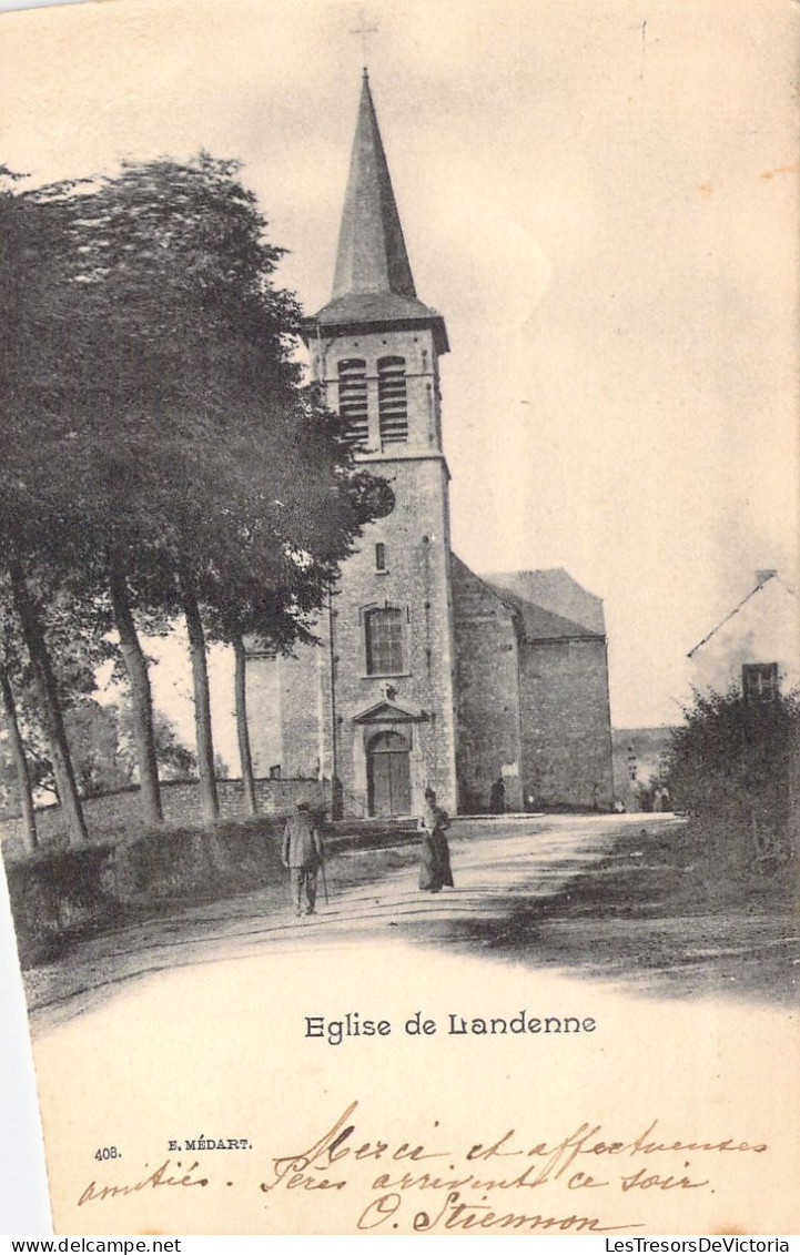 BELGIQUE - LANDENNE - Eglise - Edit E Médart - Carte Postale Ancienne - Otros & Sin Clasificación