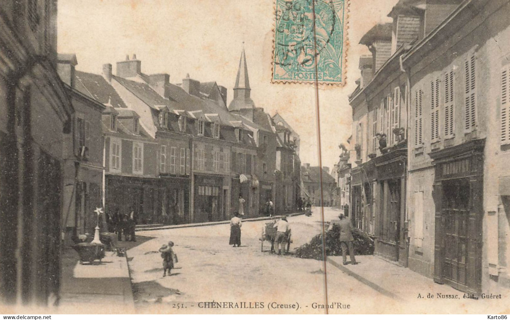Chénérailles * Grand'rue * Commerces Magasin Villageois - Chenerailles