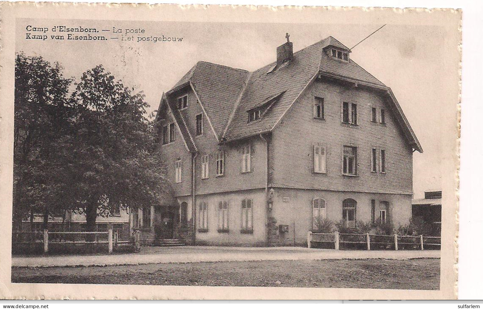 Carte Postale. ELSENBORN. Camp. La Poste - Elsenborn (Kamp)