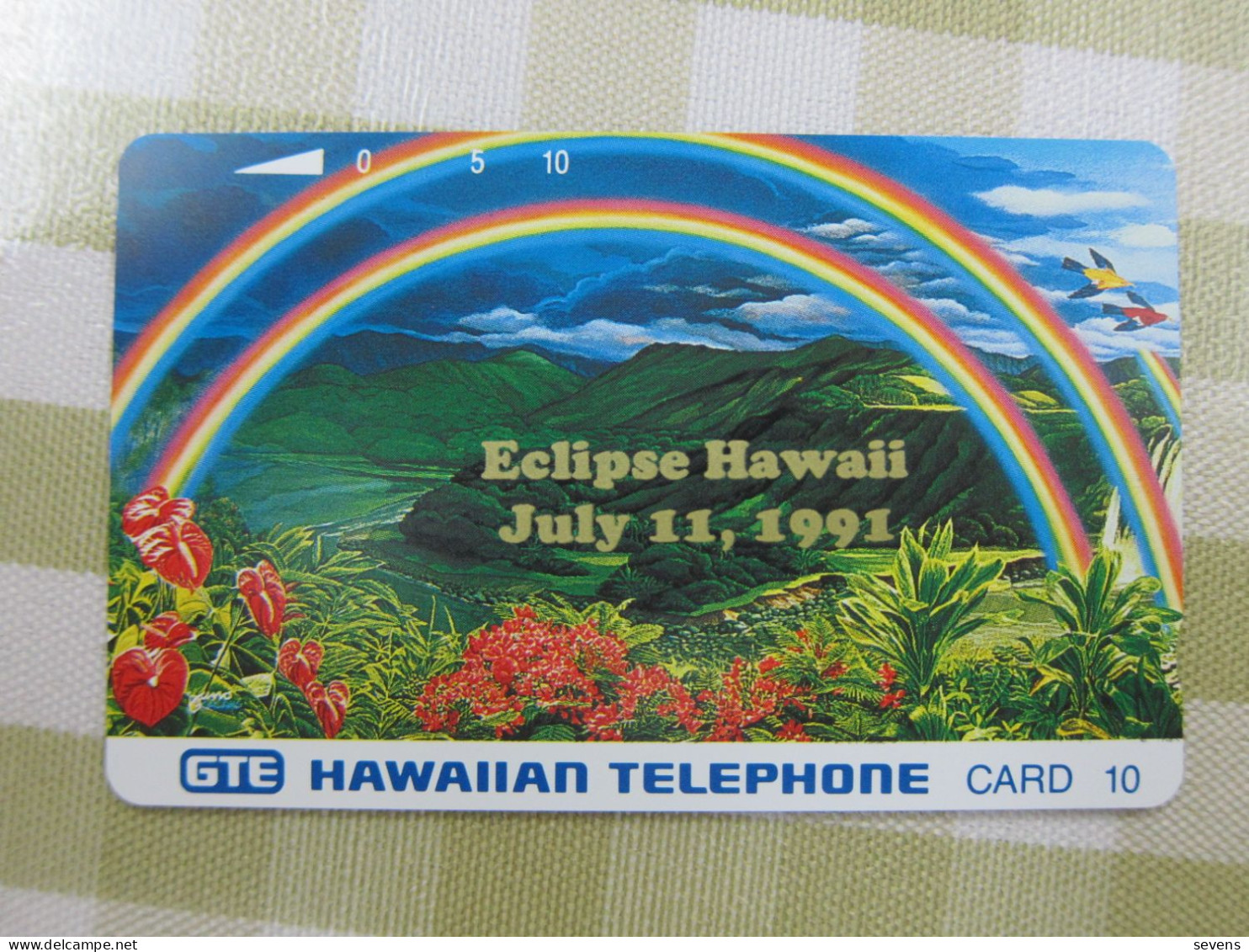 HAW-16 Tamura Phonecard Eclipse  Hawaii 1991, Mint - Hawaï