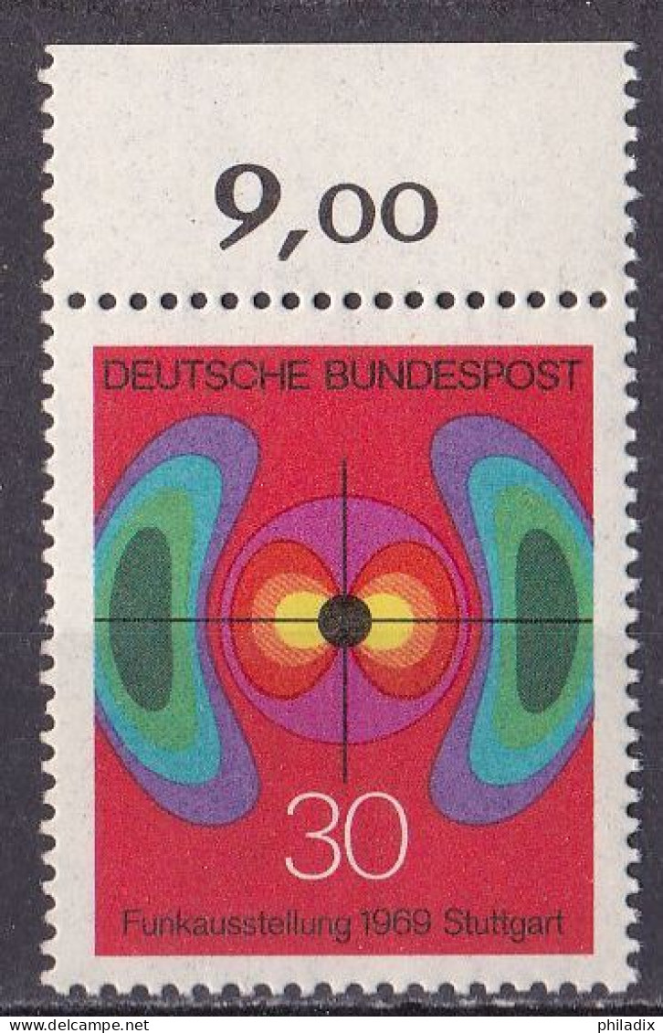 # (599) BRD 1969 Nationale Funkausstellung Stuttgart **/MNH (Bu-1) - Ungebraucht