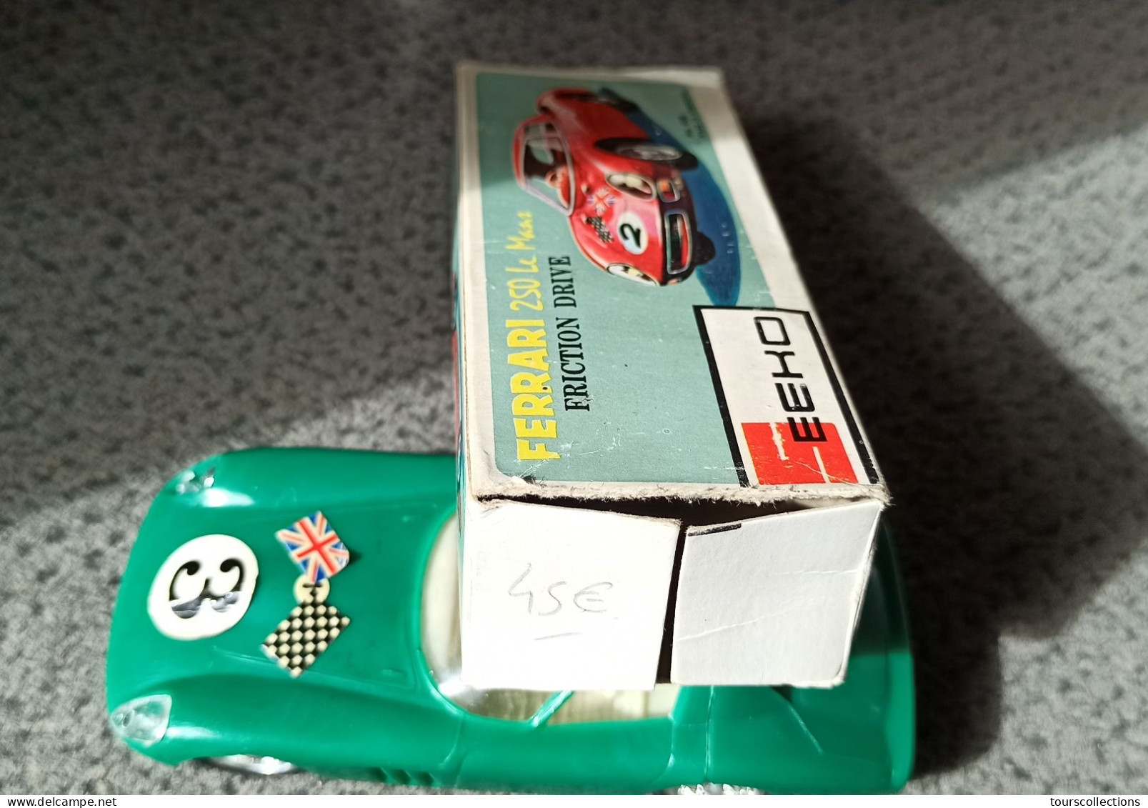 Vintage 1/32 Seeko Ferrari 250 Le Mans 24H Friction Jouet Voiture Hong Kong N° 606 - Massstab 1:32