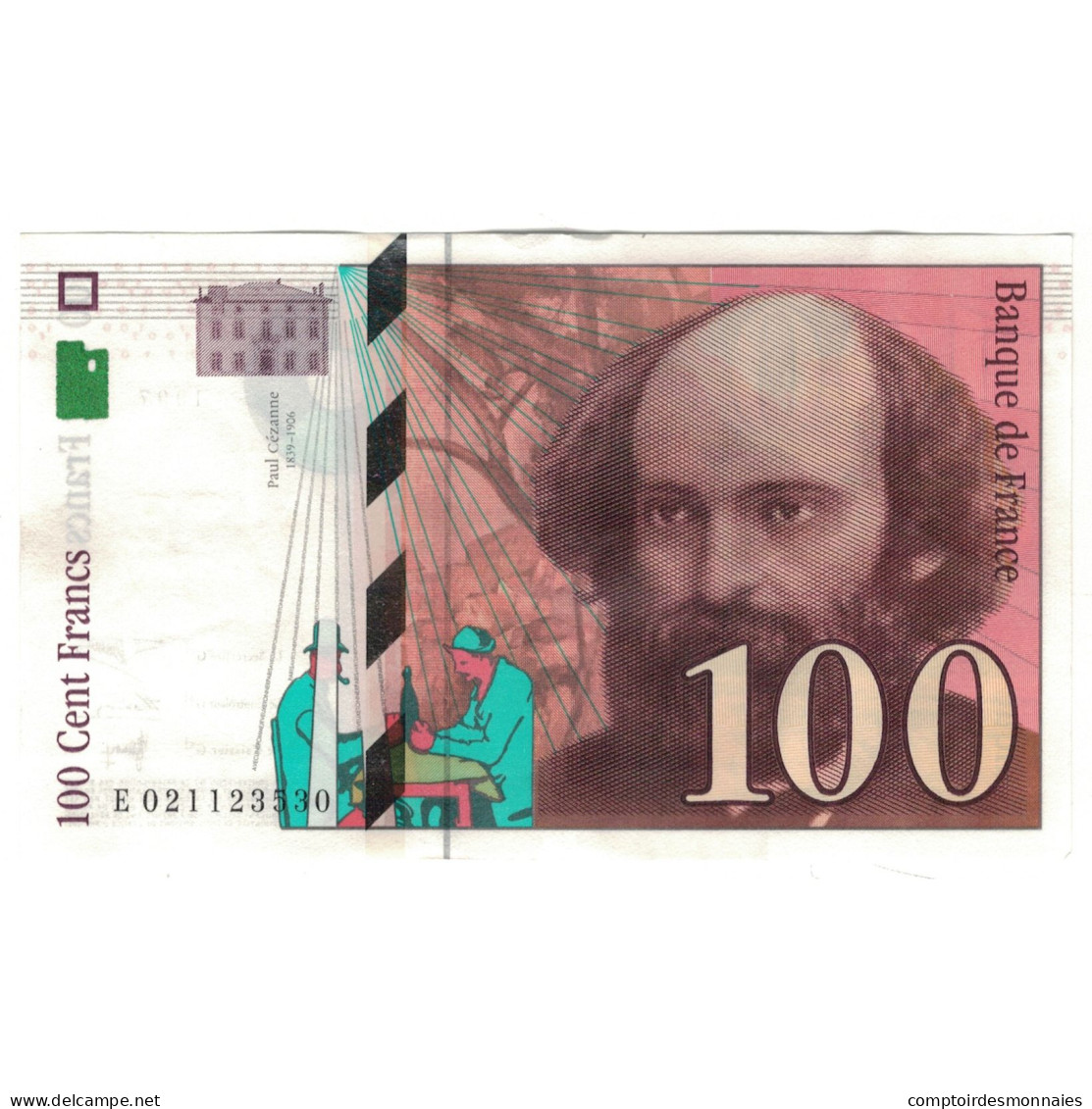 France, 100 Francs, Cézanne, 1997, E021123530, SUP, Fayette:F74.01, KM:158a - 100 F 1997-1998 ''Cézanne''