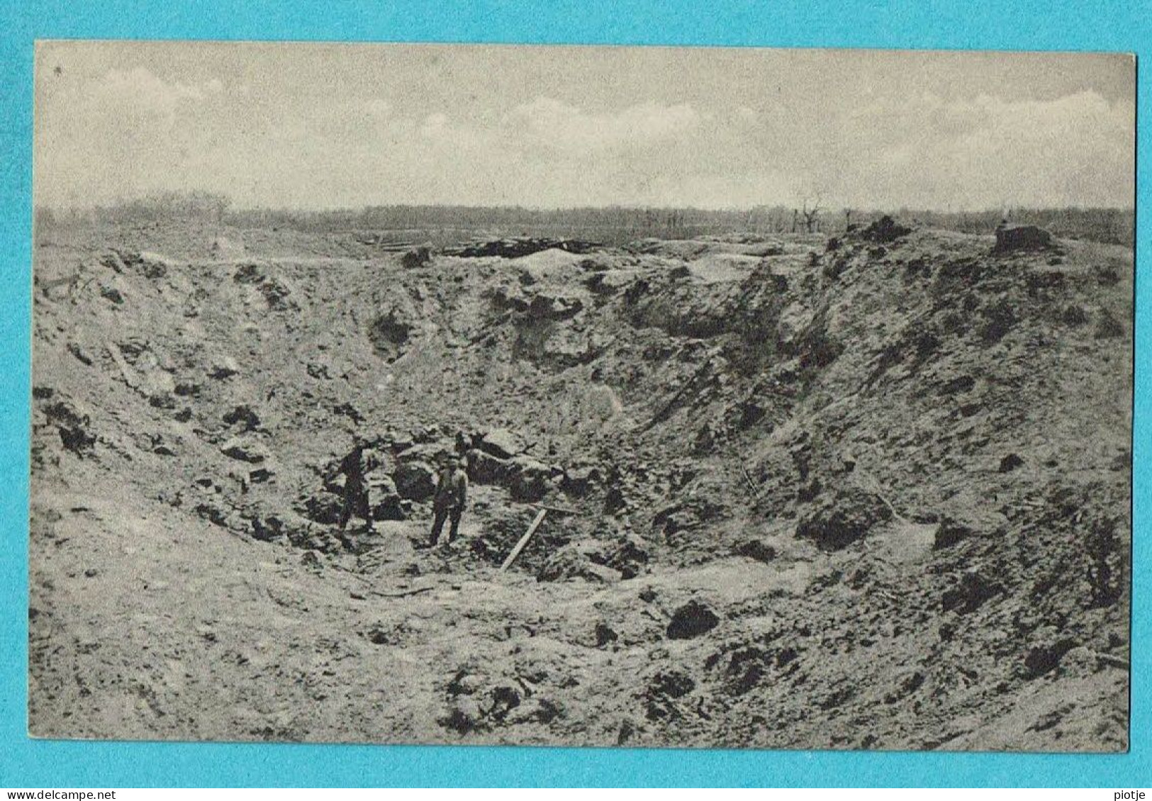 * Zonnebeke (bij Ieper - West Vlaanderen) * (Verlag Paul Webe Jägerheim) Minensprengung Bei Zonnebeke, Guerre, Soldat - Zonnebeke